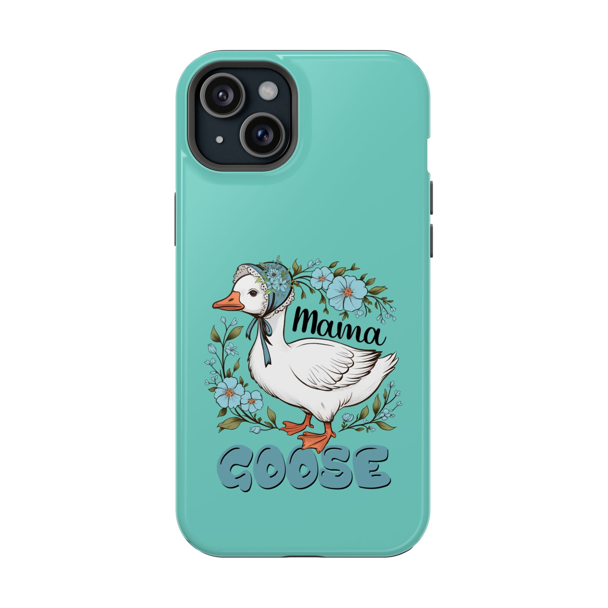 Mama Goose Phone Case — Cute Floral Goose Magnetic Impact‑Resistant Cover