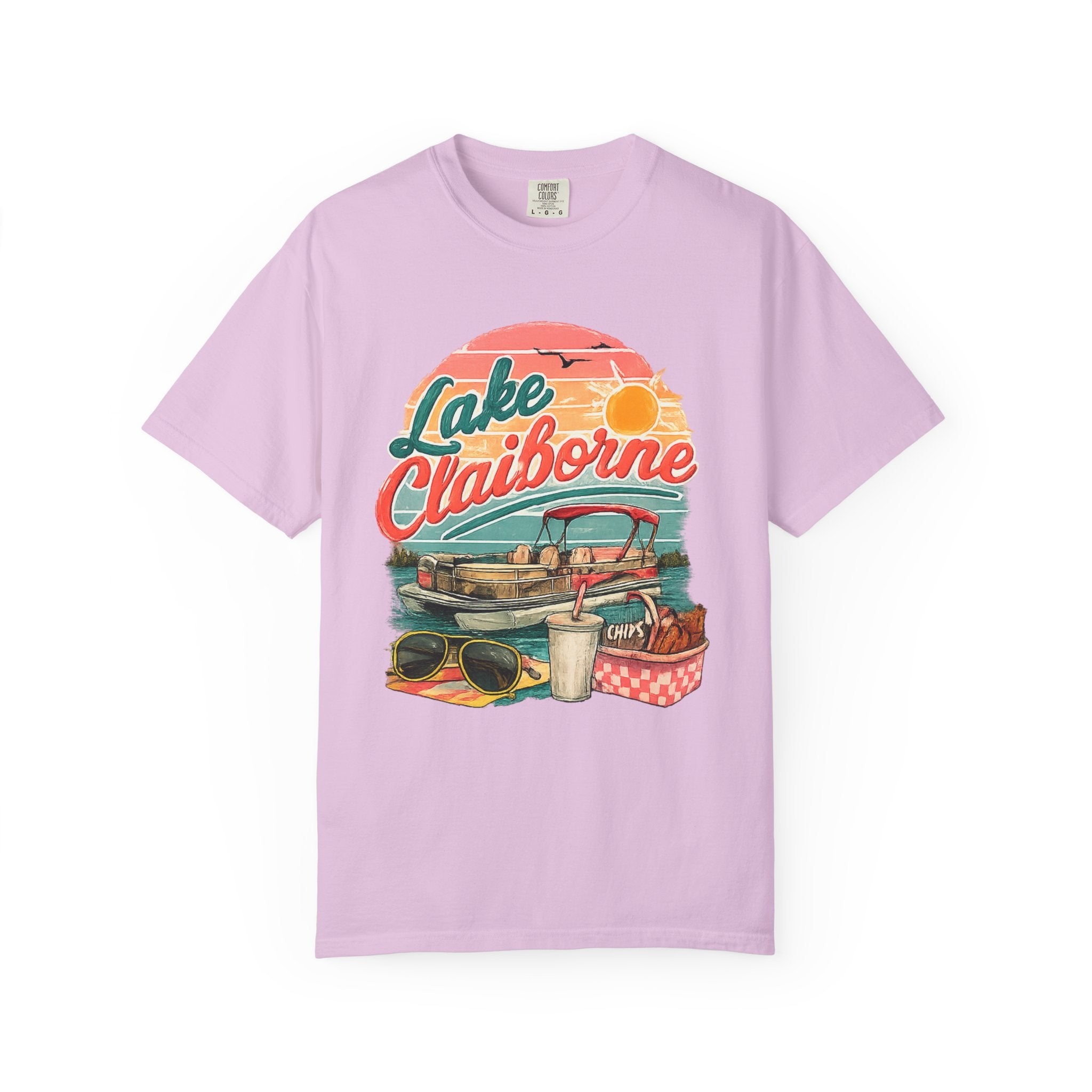Lake Claiborne Retro Picnic T-Shirt