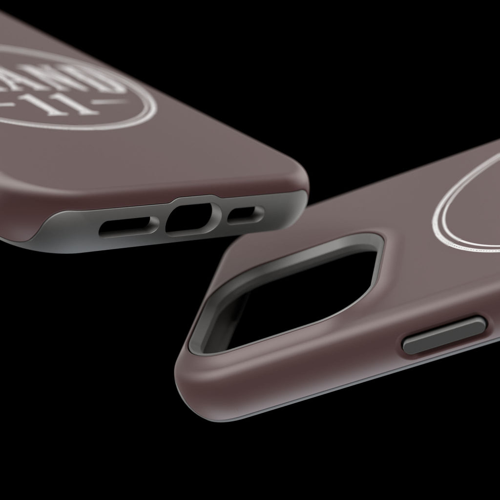 Magnetic Impact-Resistant Phone Case — Vintage 'Brand 11' Logo, MagSafe-Compatible Protective Cover