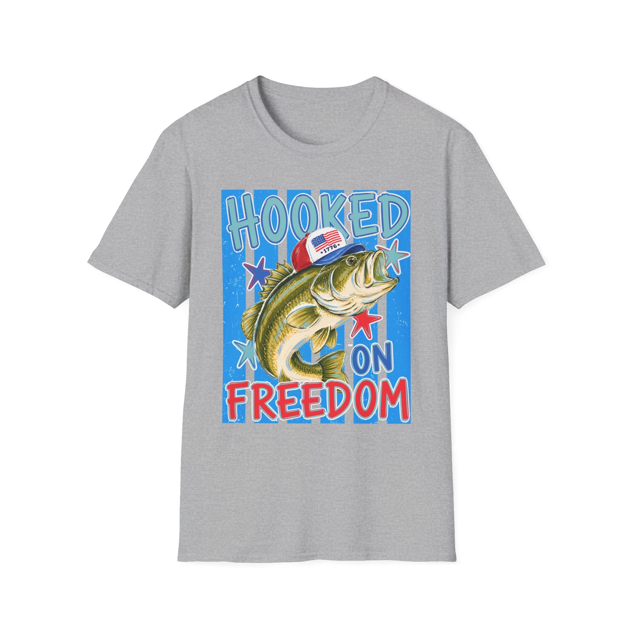Hooked on Freedom Fishing T-Shirt
