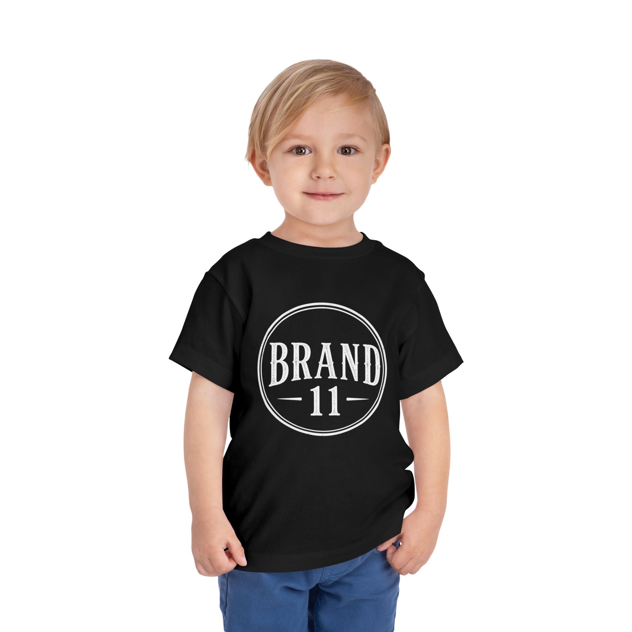 Toddler Tee — Retro 'Brand 11' Circle Logo Kids Shirt