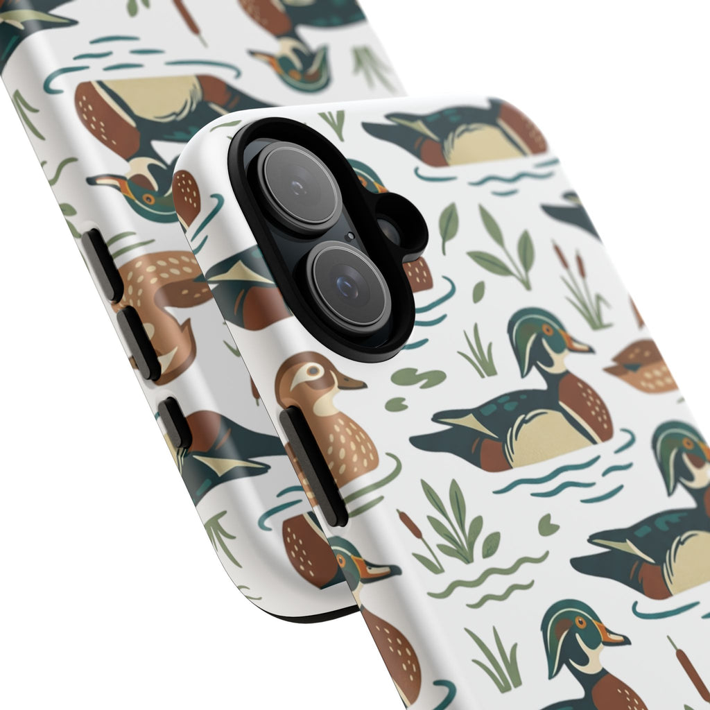 Duck Pattern Phone Case — Cute Woodland Waterfowl iPhone Case
