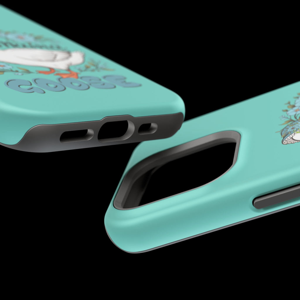 Mama Goose Phone Case — Cute Floral Goose Magnetic Impact‑Resistant Cover