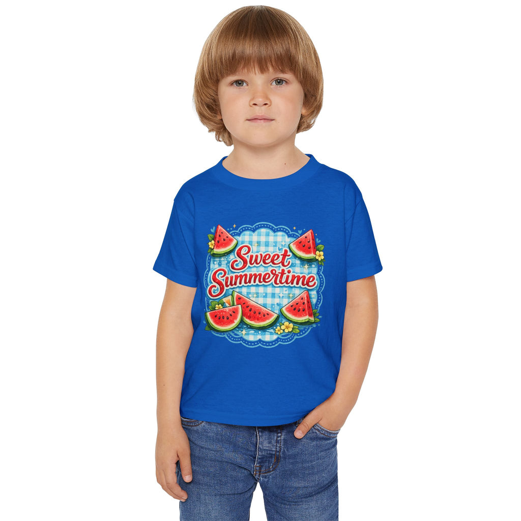 Toddler T-Shirt — "Sweet Summertime" Watermelon Summer Tee for Kids