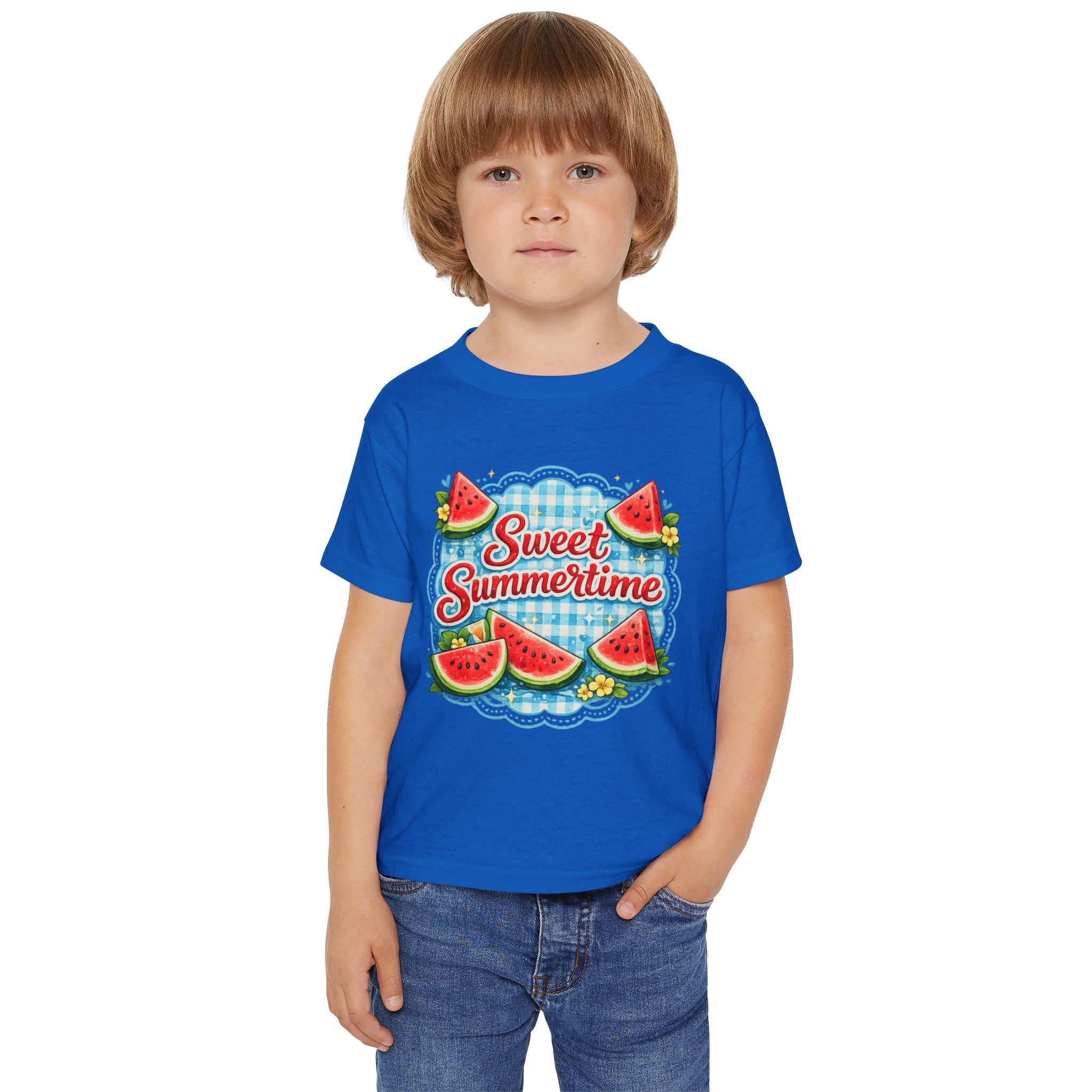 Toddler T-Shirt — "Sweet Summertime" Watermelon Summer Tee for Kids
