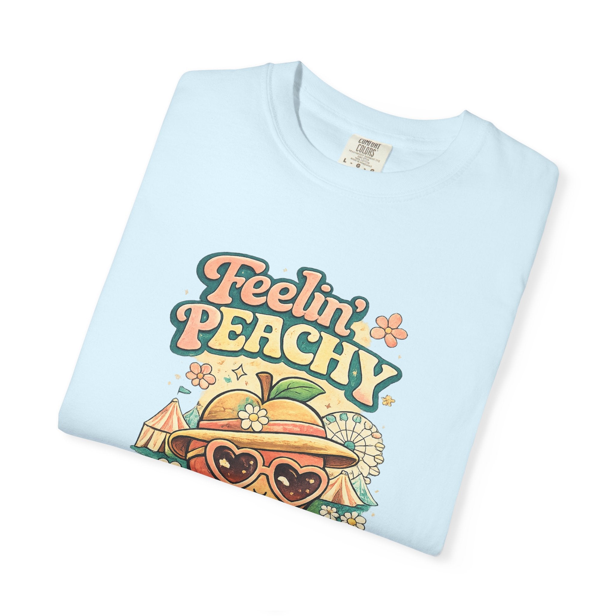 Feelin' Peachy T-Shirt – Retro Summer Peach Graphic Tee
