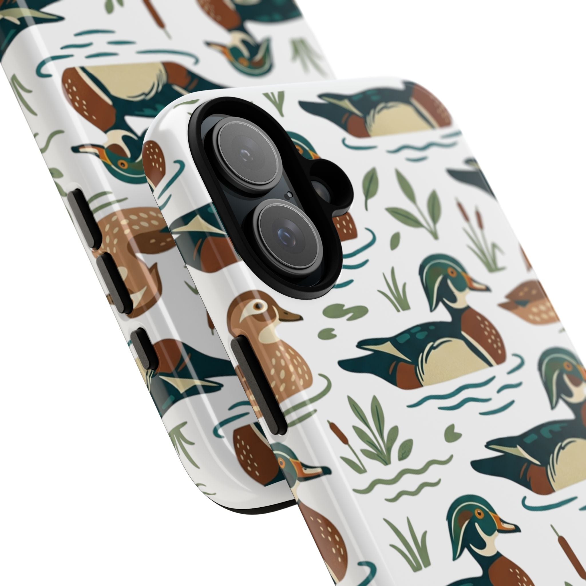 Duck Pattern Phone Case — Cute Woodland Waterfowl iPhone Case