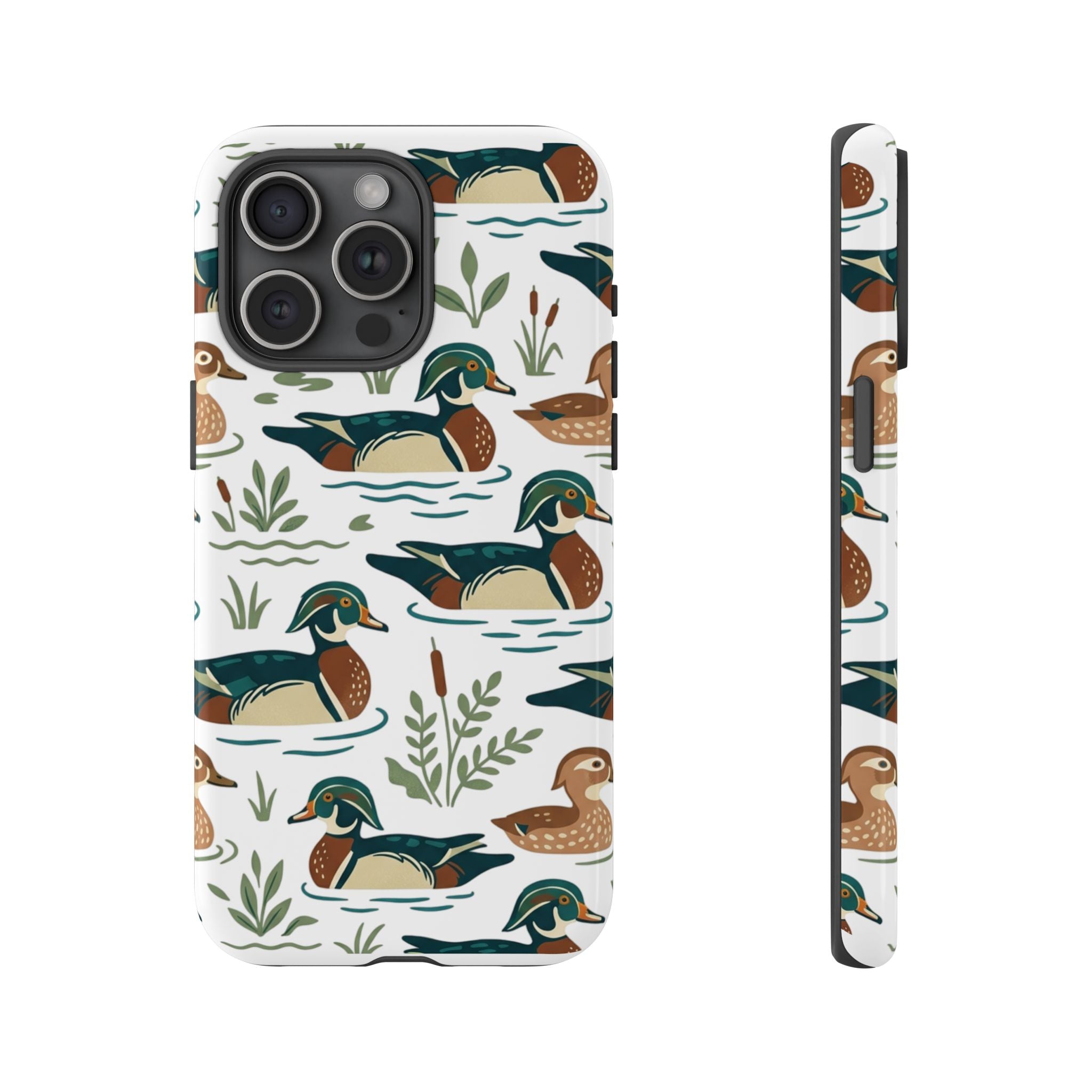 Duck Pattern Phone Case — Cute Woodland Waterfowl iPhone Case