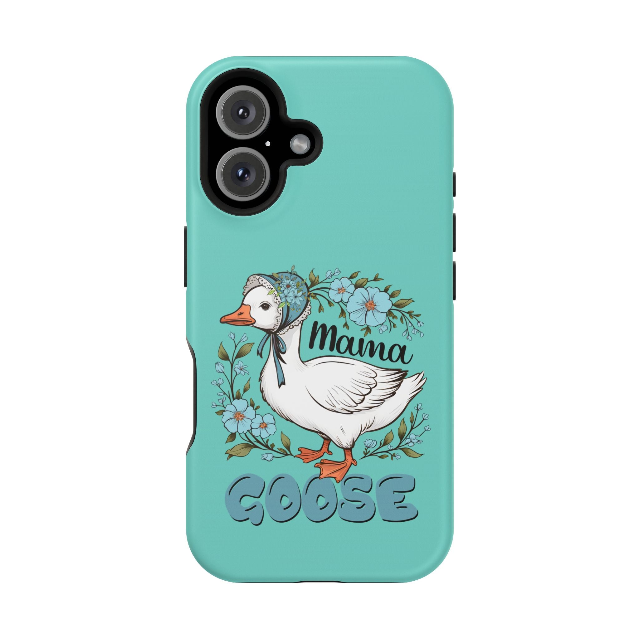 Mama Goose Phone Case — Cute Floral Goose Magnetic Impact‑Resistant Cover