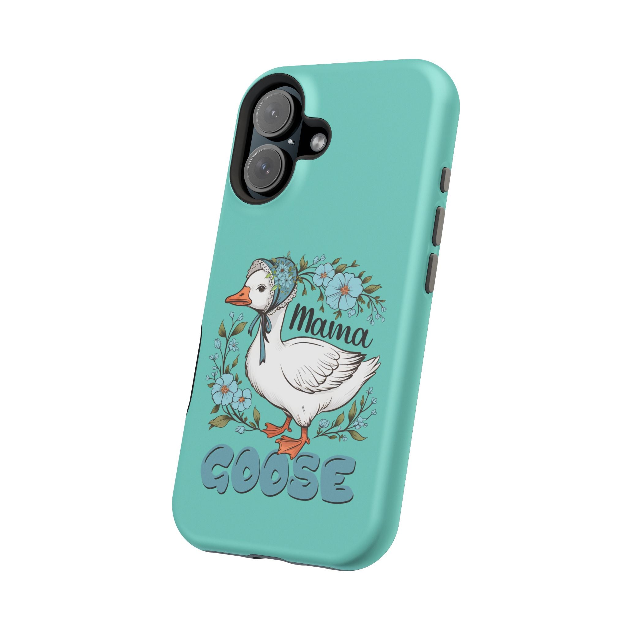 Mama Goose Phone Case — Cute Floral Goose Magnetic Impact‑Resistant Cover