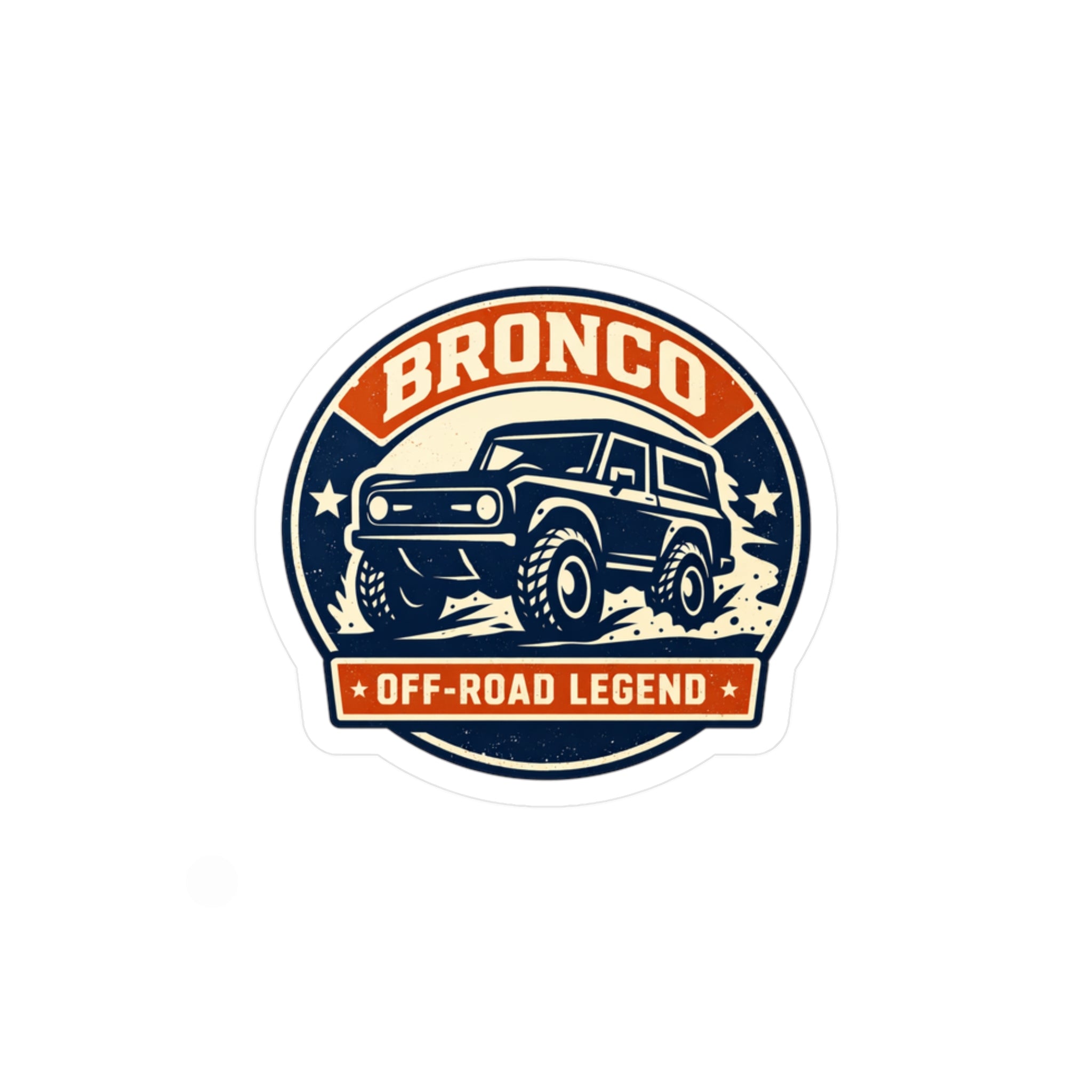 Bronco Off-Road Legend Vinyl Sticker — Kiss-Cut Decal