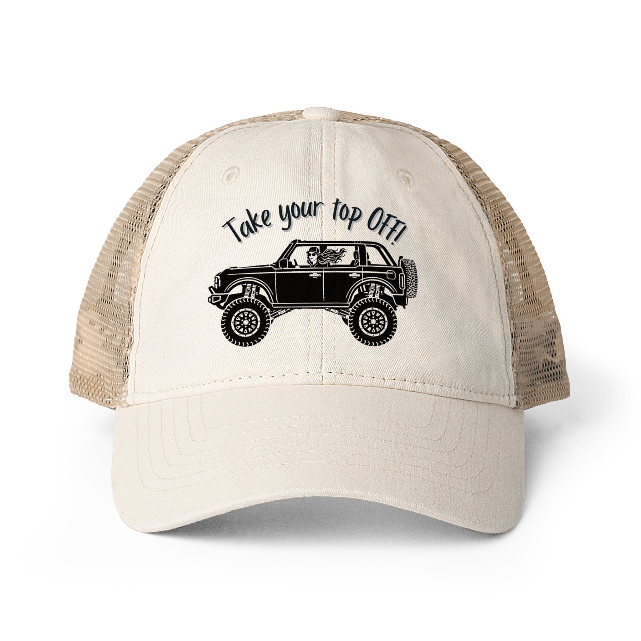 Women's Washed Mesh-Back Cap