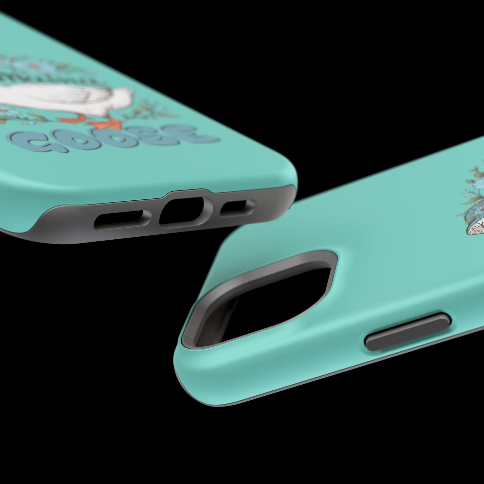 Mama Goose Phone Case — Cute Floral Goose Magnetic Impact‑Resistant Cover