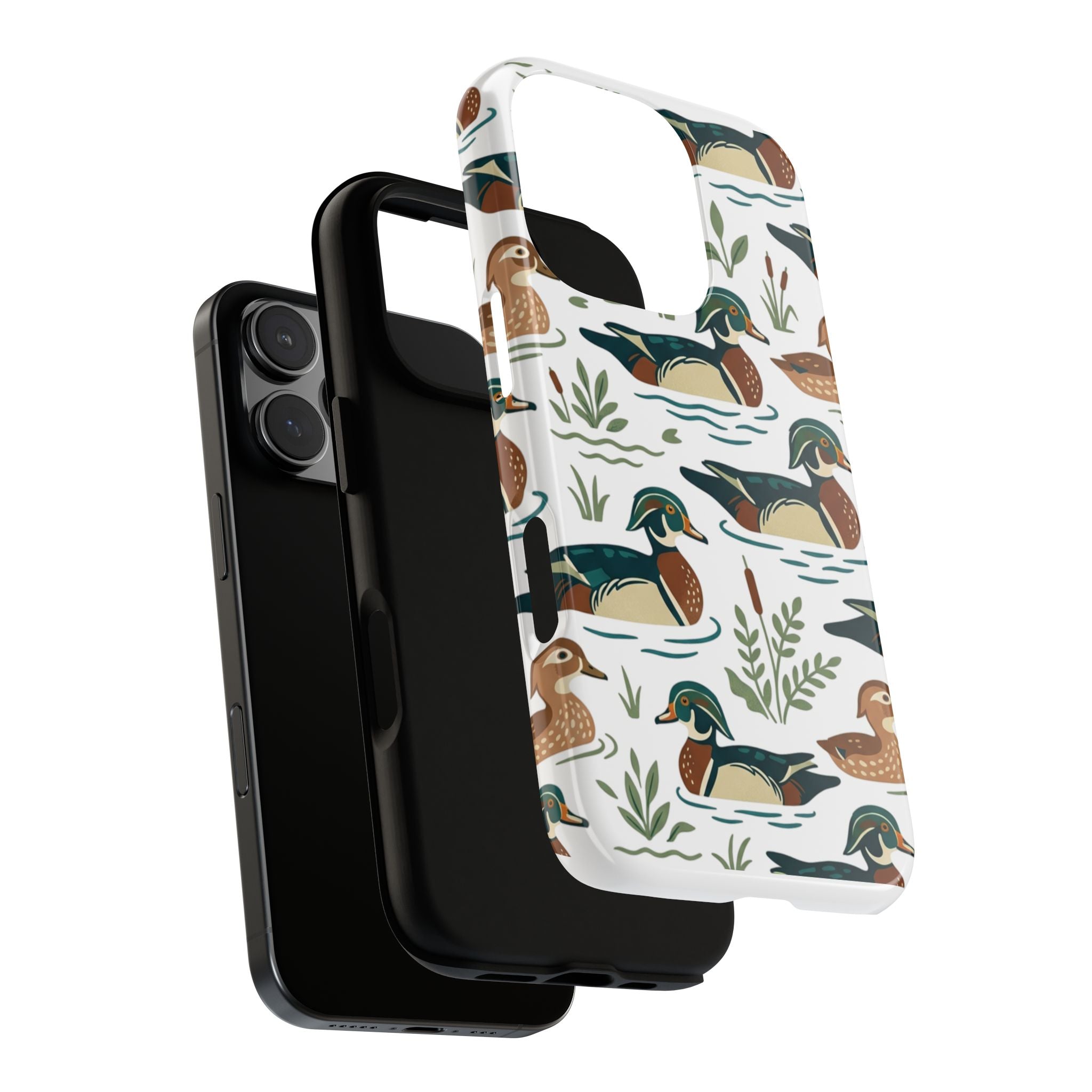 Duck Pattern Phone Case — Cute Woodland Waterfowl iPhone Case