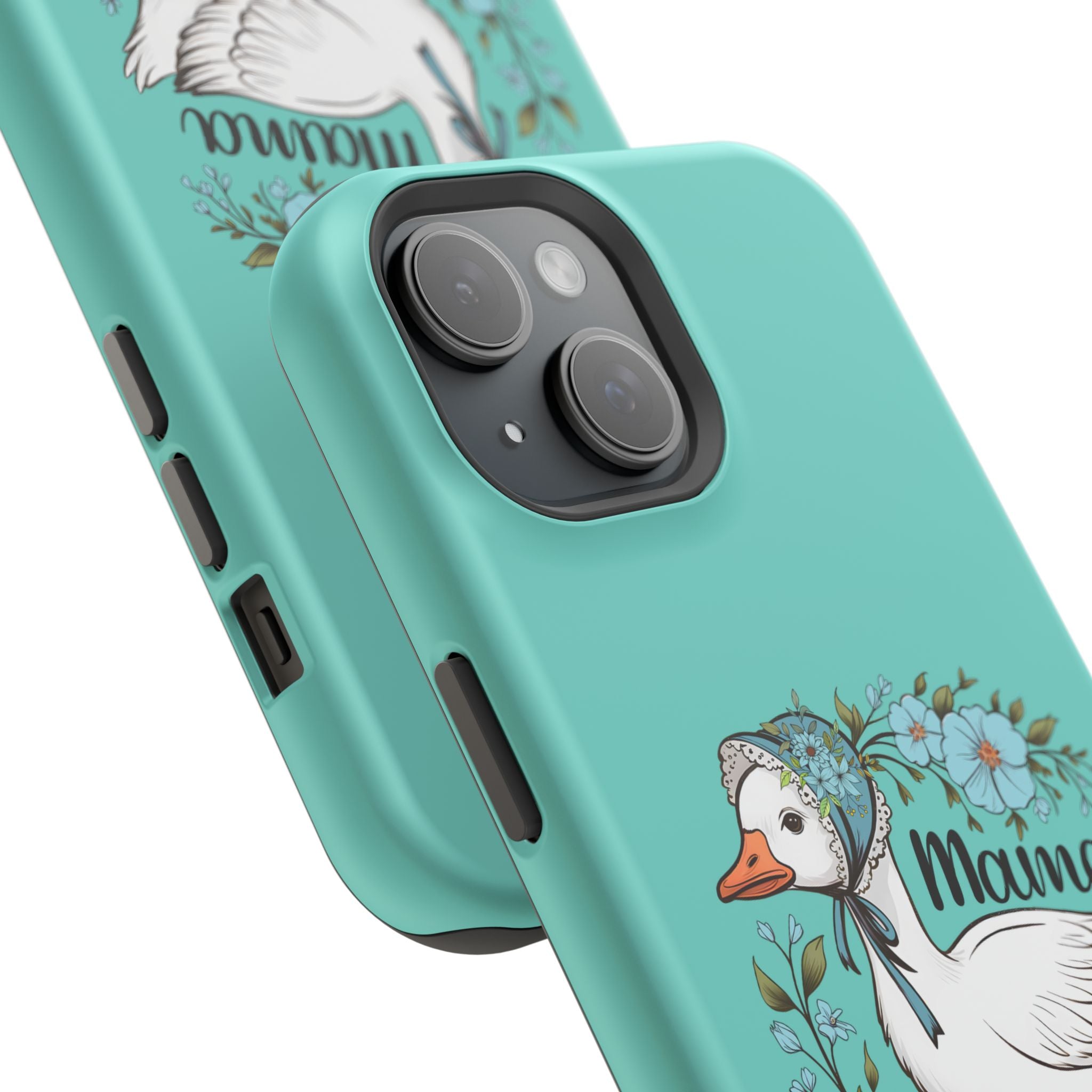 Mama Goose Phone Case — Cute Floral Goose Magnetic Impact‑Resistant Cover