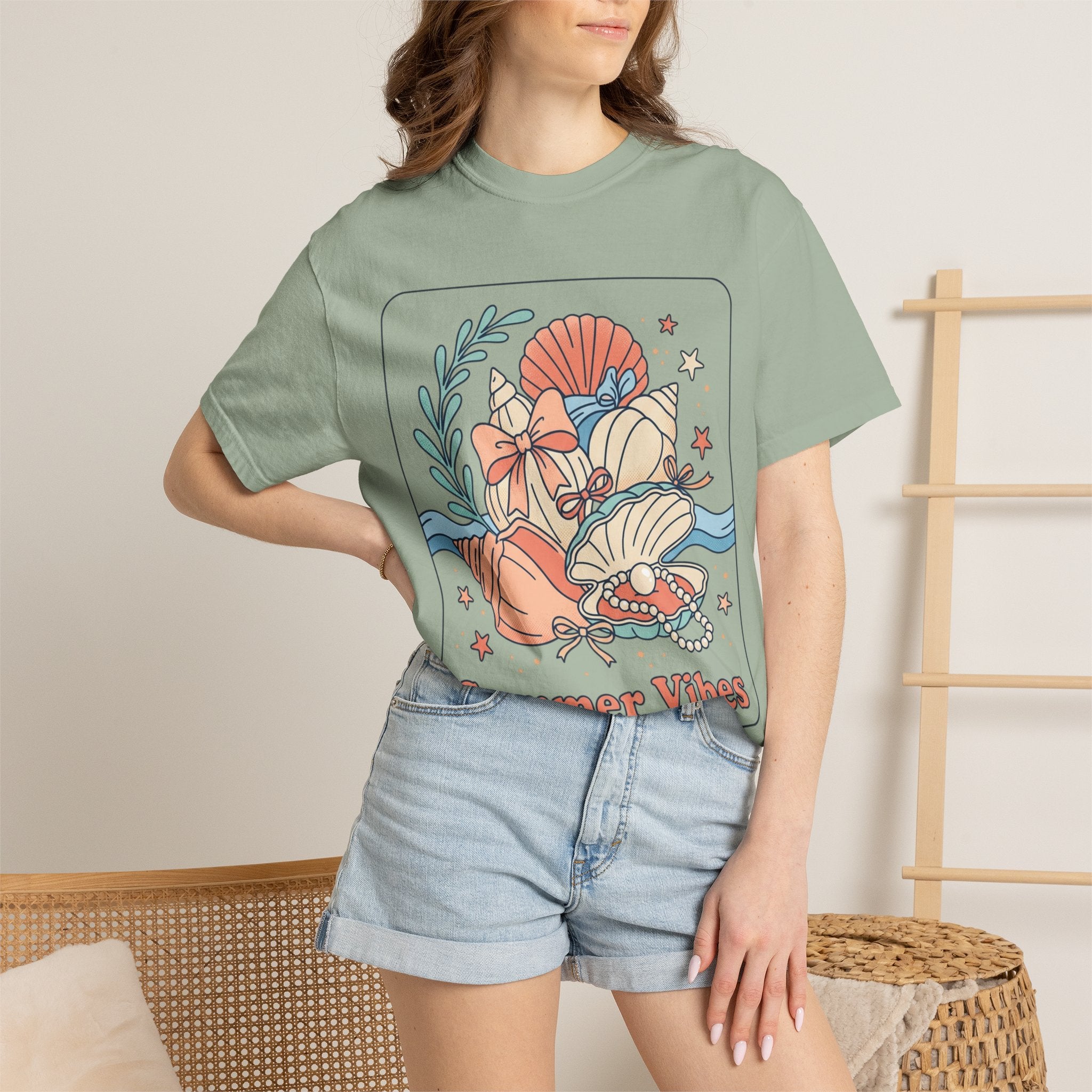 Summer Vibes Seashell T-Shirt