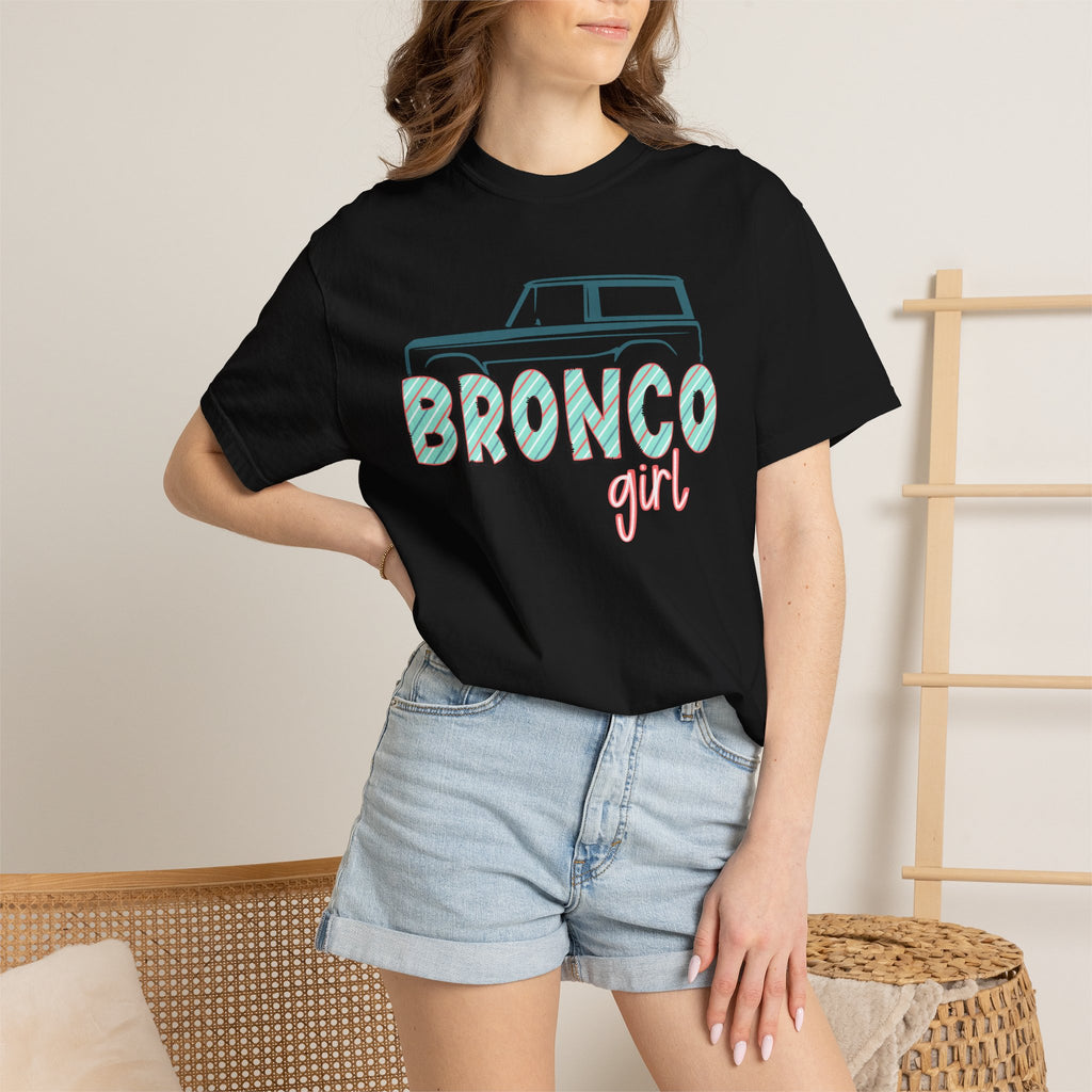 Bronco Girl T‑Shirt — Vintage SUV Graphic Tee for Women, 'Bronco Girl'