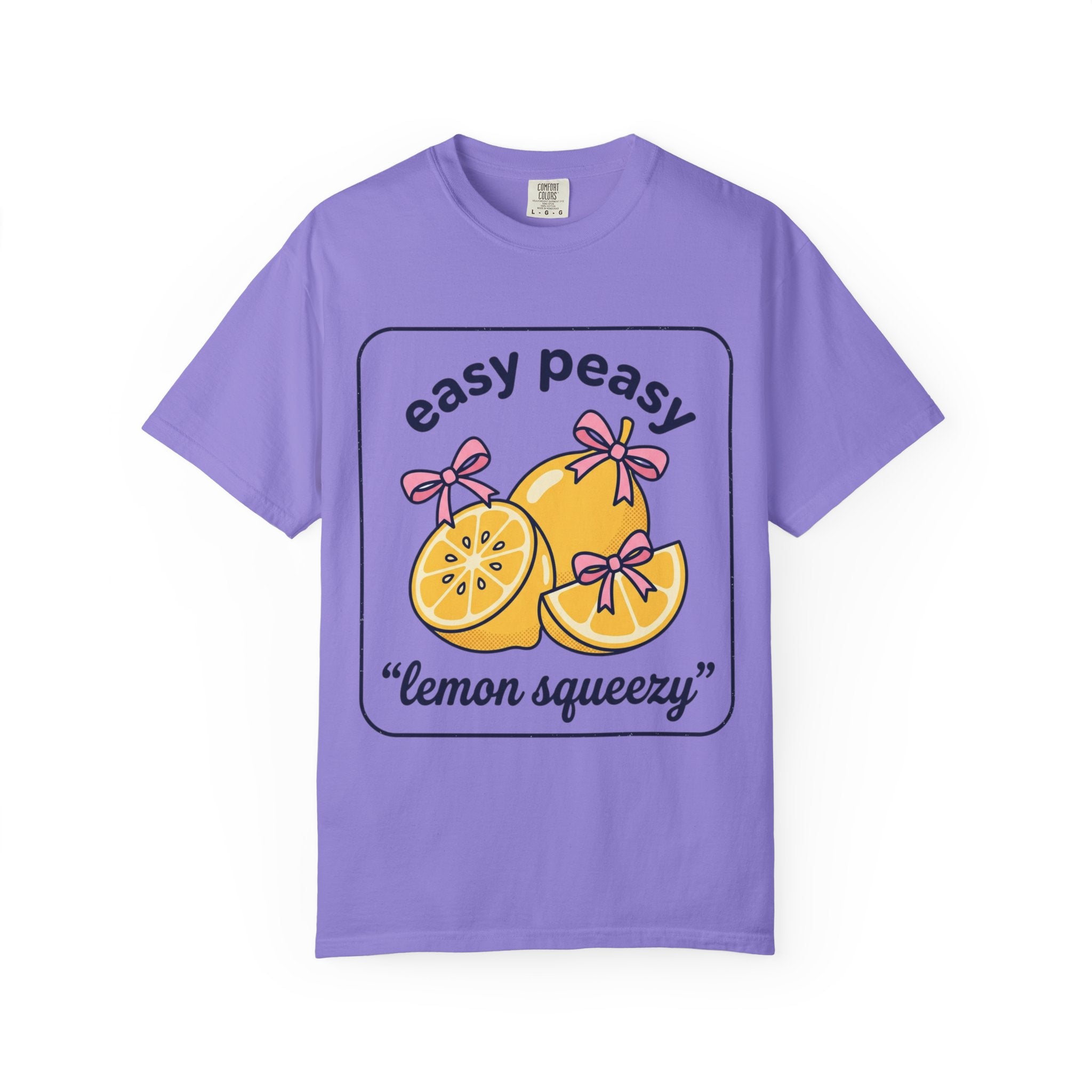 Easy Peasy Lemon Squeezy T-Shirt — Cute Citrus Graphic Tee