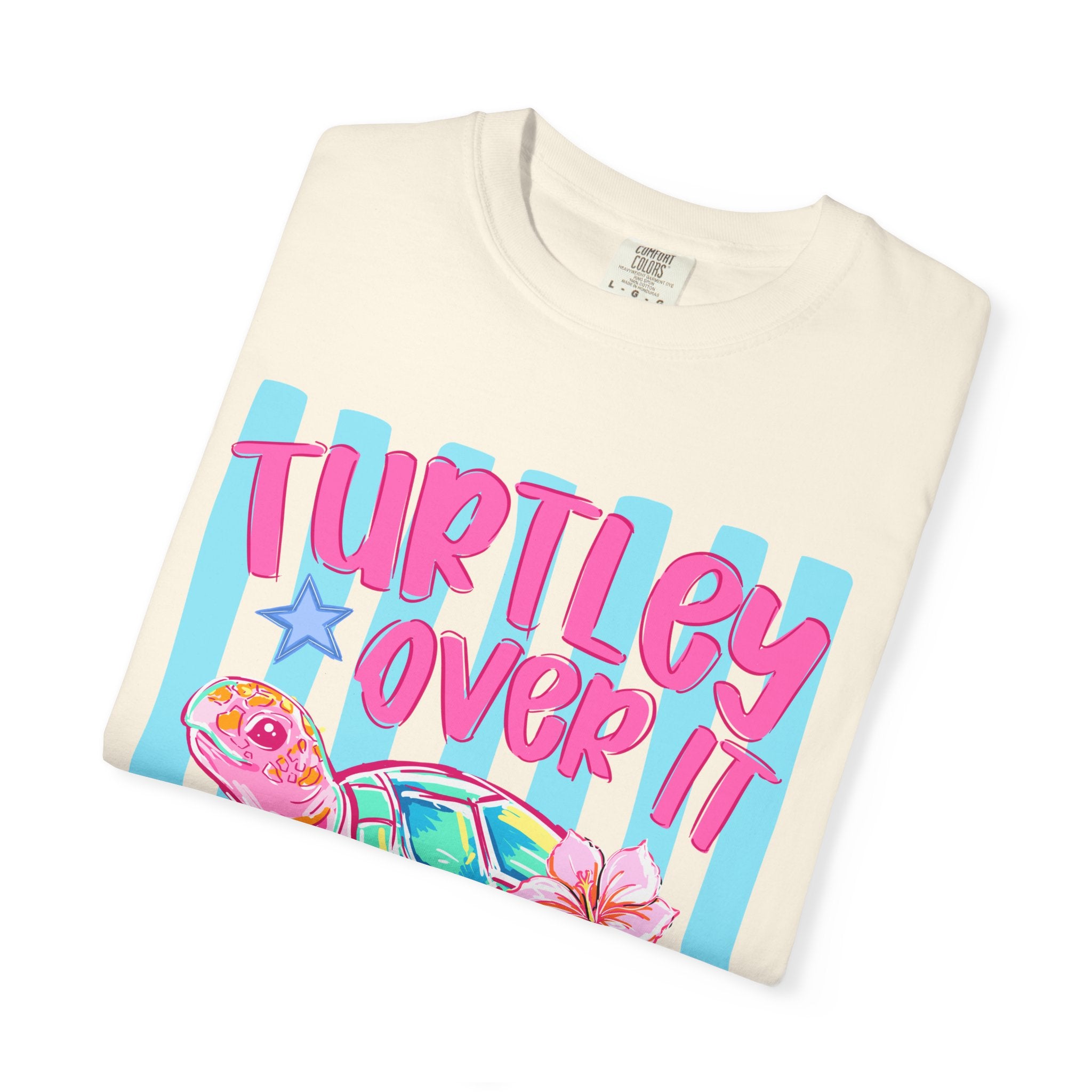 Turtley Over It Sea Turtle Graphic T-Shirt