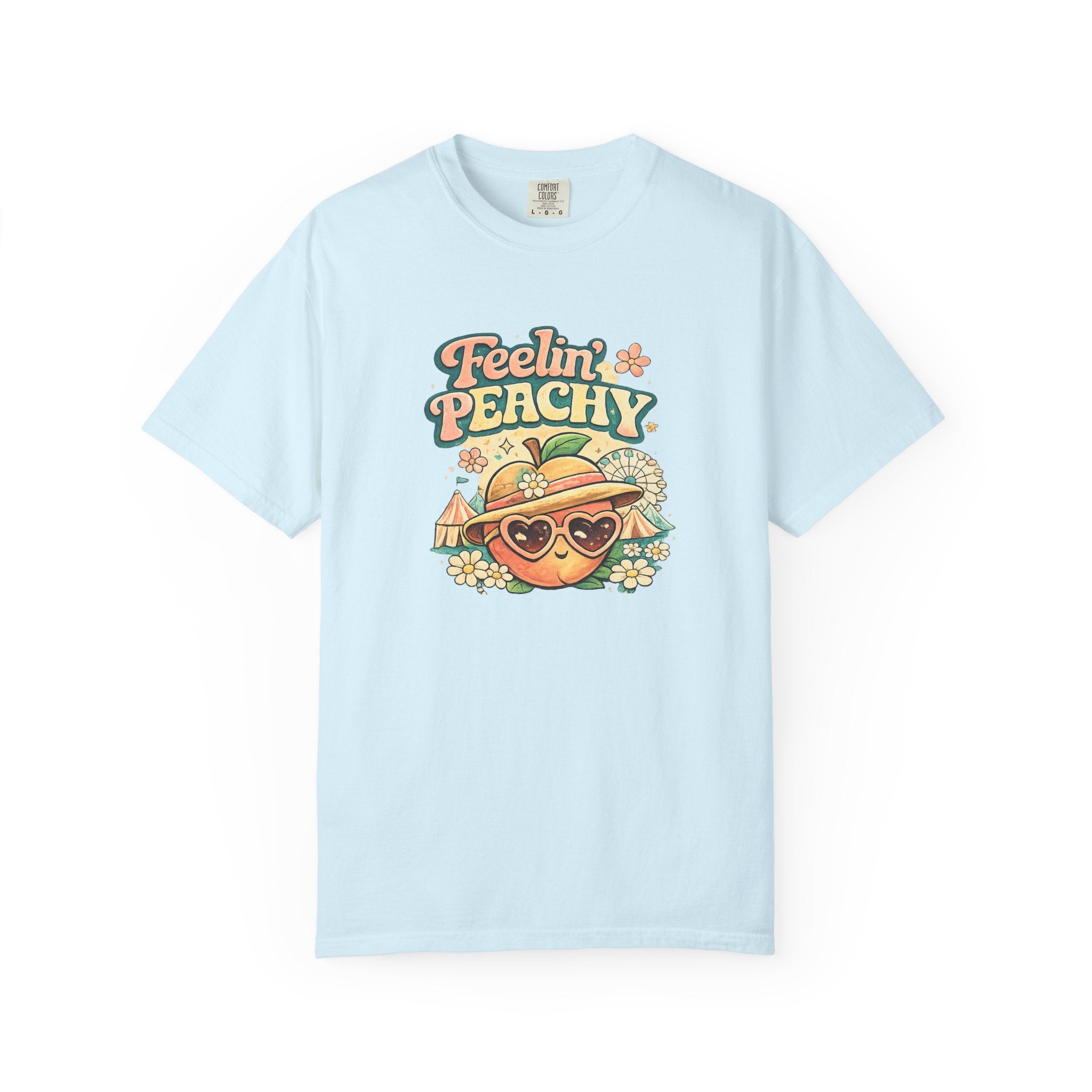 Feelin' Peachy T-Shirt – Retro Summer Peach Graphic Tee
