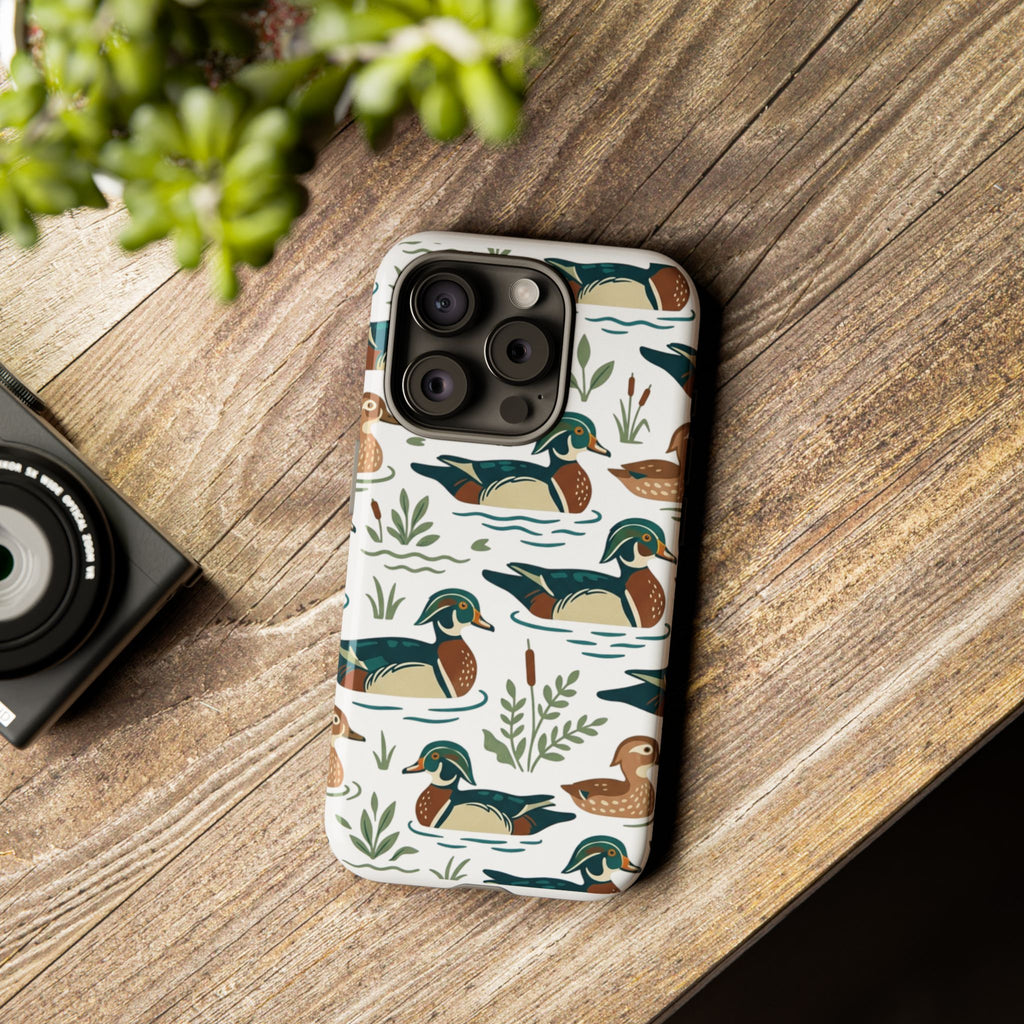 Duck Pattern Phone Case — Cute Woodland Waterfowl iPhone Case