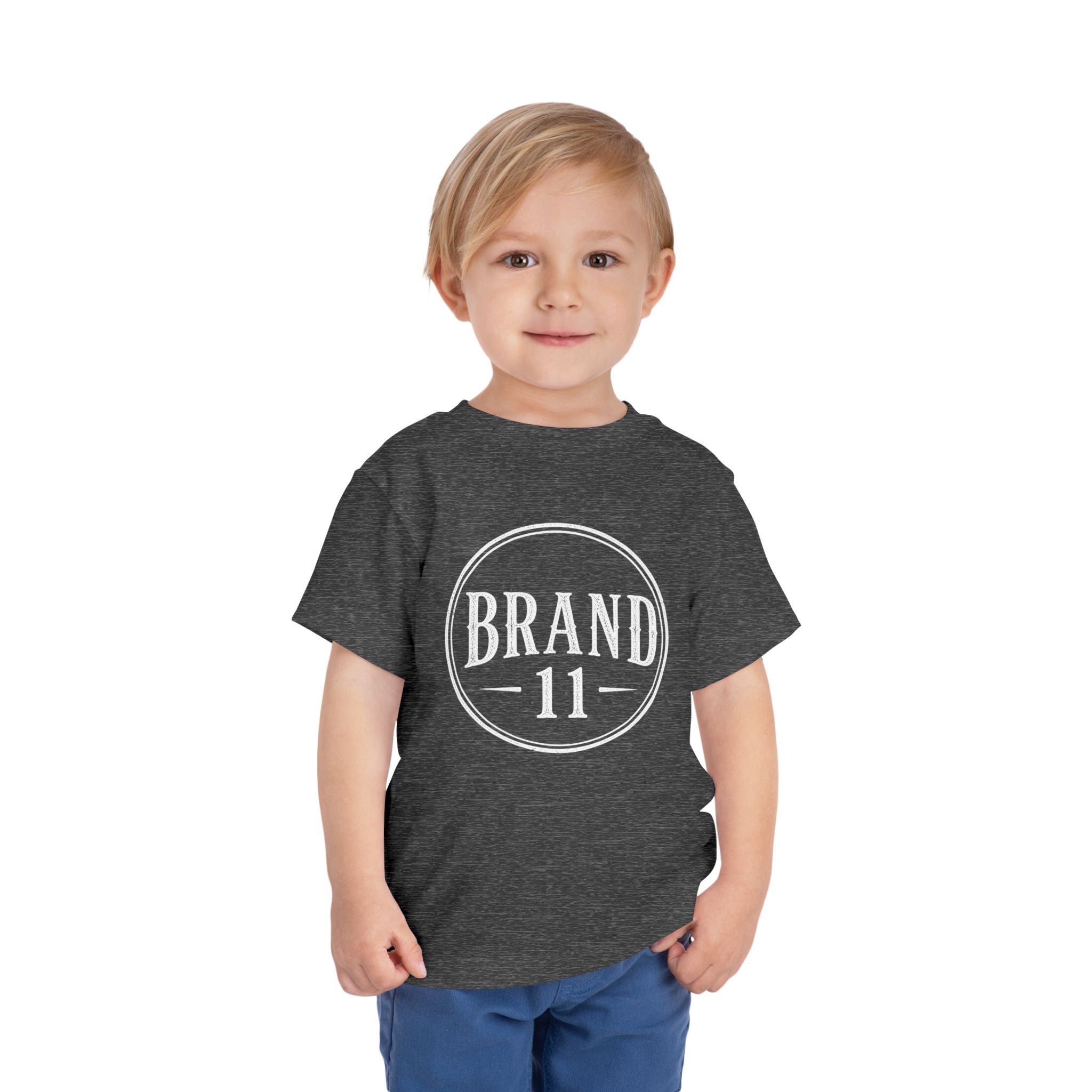 Toddler Tee — Retro 'Brand 11' Circle Logo Kids Shirt