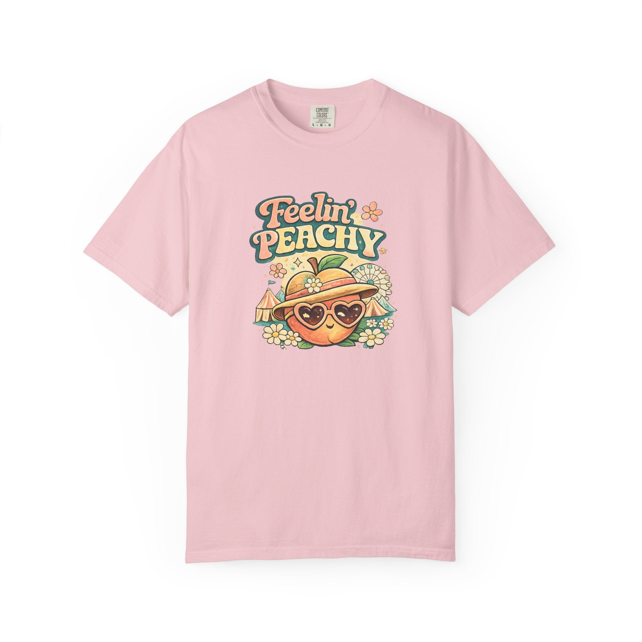 Feelin' Peachy T-Shirt – Retro Summer Peach Graphic Tee