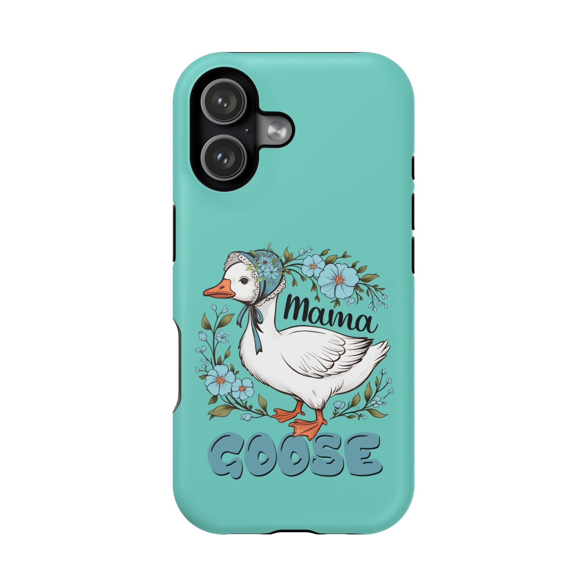 Mama Goose Phone Case — Cute Floral Goose Magnetic Impact‑Resistant Cover