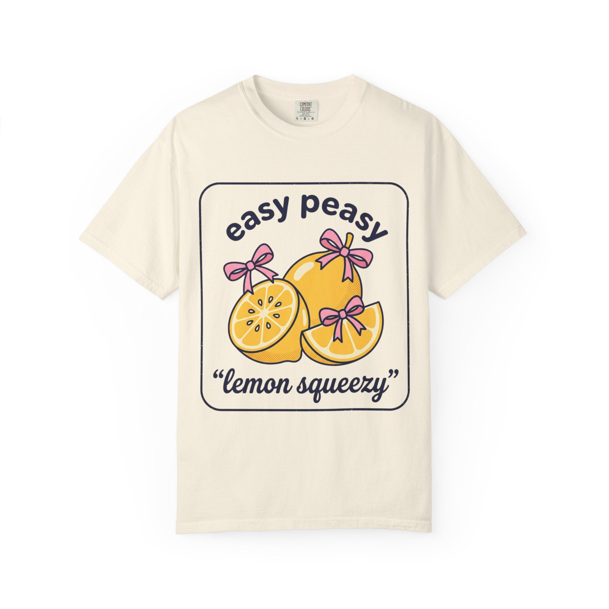Easy Peasy Lemon Squeezy T-Shirt — Cute Citrus Graphic Tee