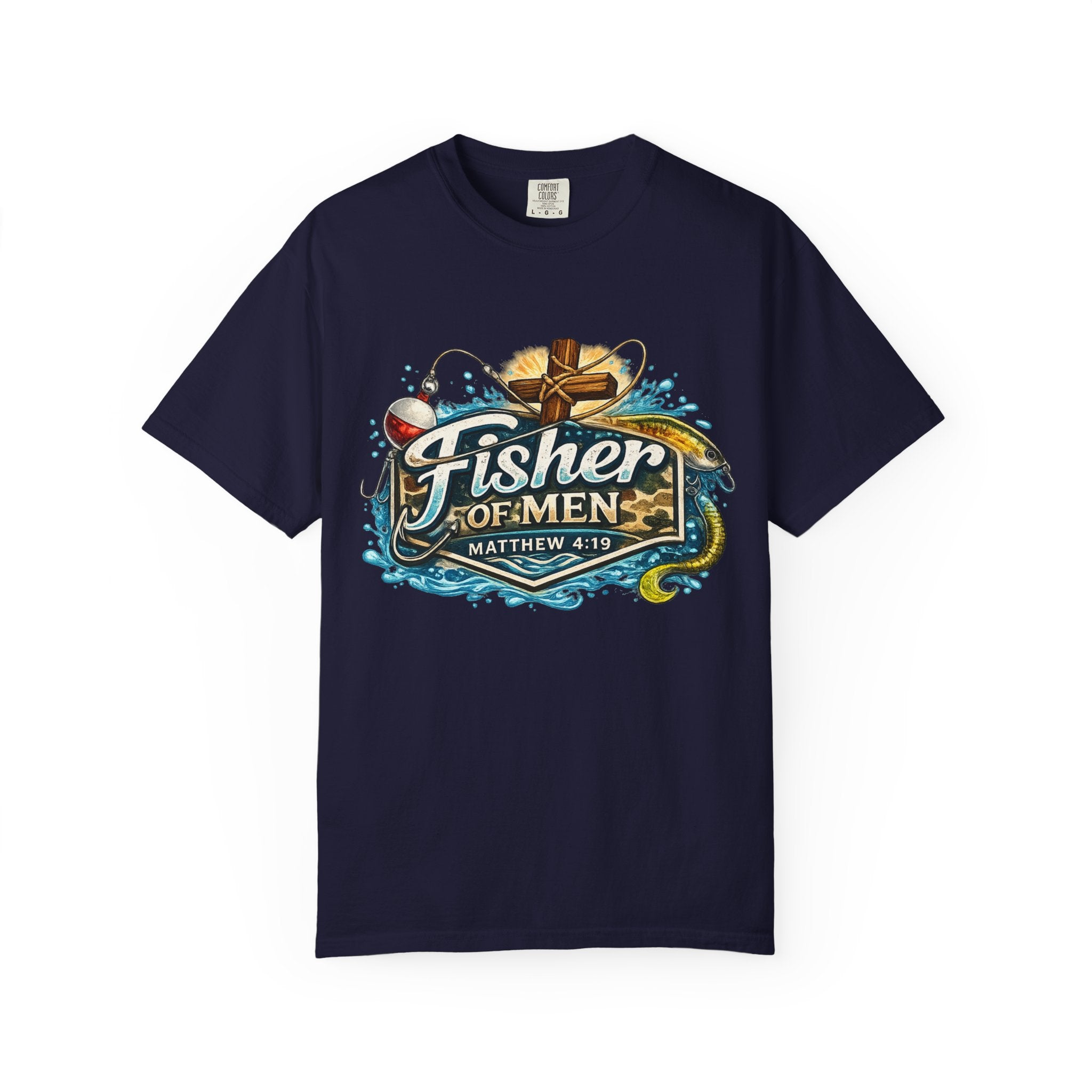 Fisher of Men T-Shirt — Matthew 4:19 Christian Fishing Tee