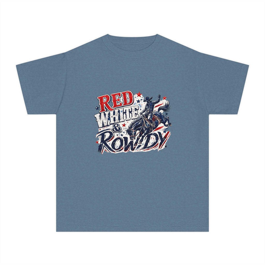 Youth T-Shirt - "Red White & Rowdy"
