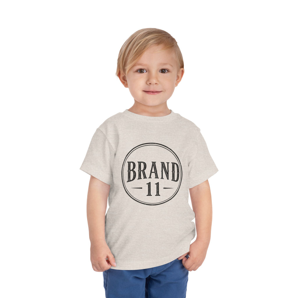 Toddler Tee — Retro 'Brand 11' Vintage Circle Logo Shirt