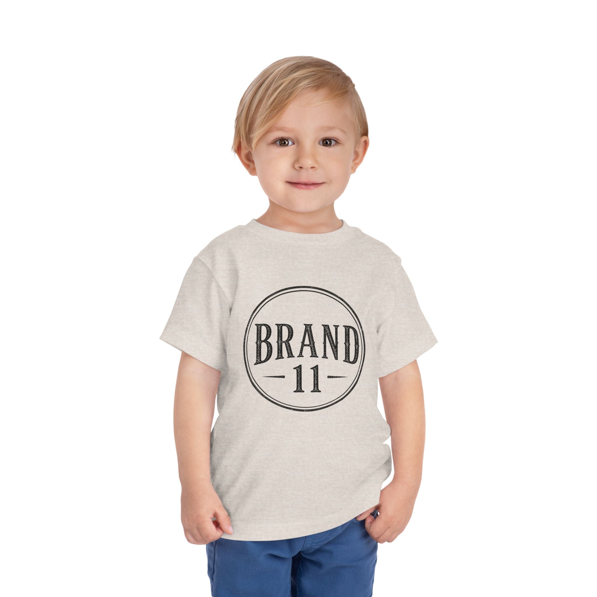 Toddler Tee — Retro 'Brand 11' Vintage Circle Logo Shirt