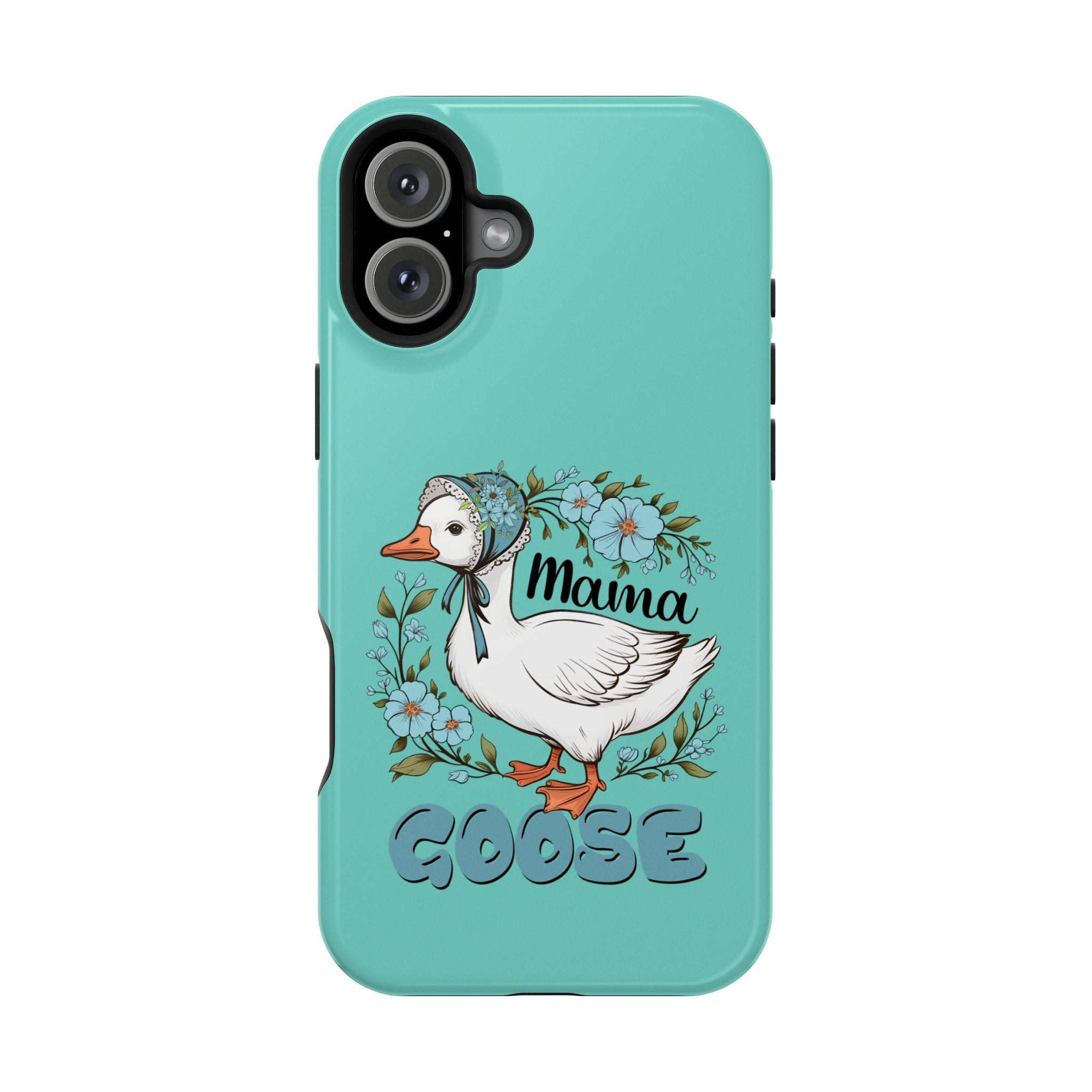 Mama Goose Phone Case — Cute Floral Goose Magnetic Impact‑Resistant Cover