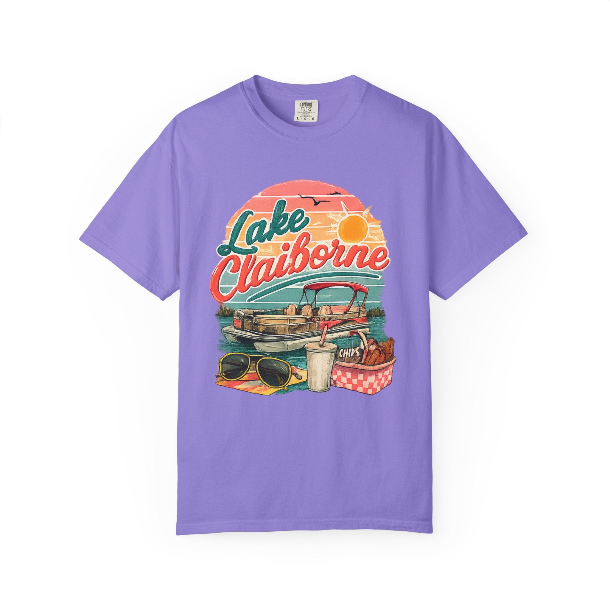 Lake Claiborne Retro Picnic T-Shirt
