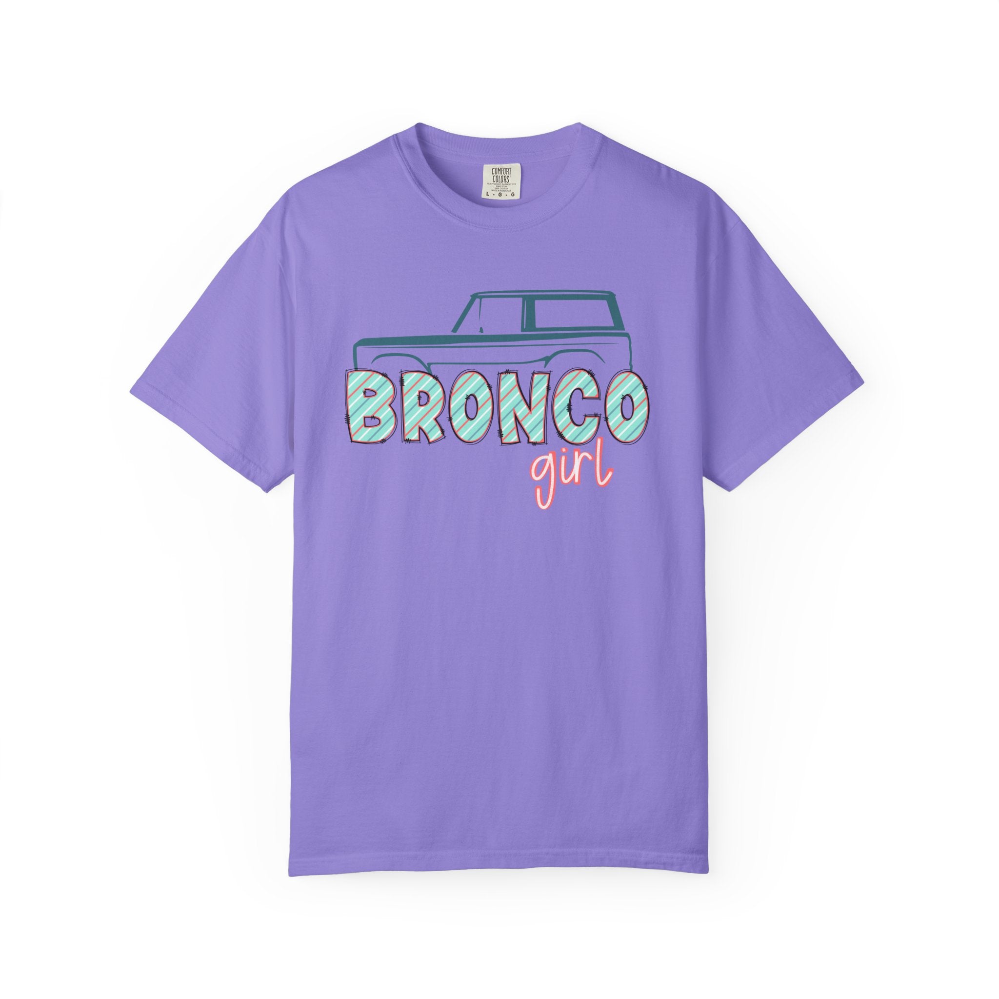 Bronco Girl T‑Shirt — Vintage SUV Graphic Tee for Women, 'Bronco Girl'