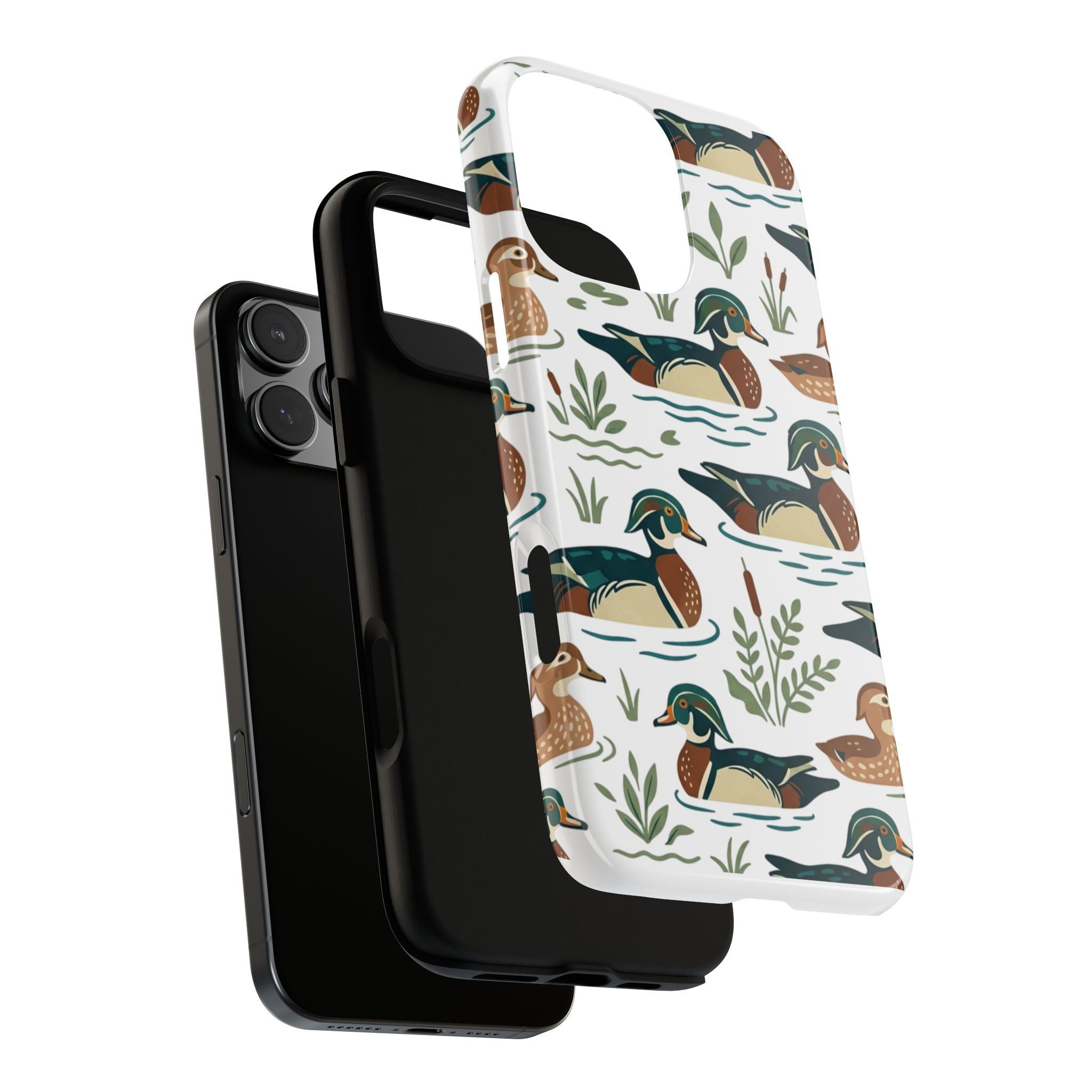 Duck Pattern Phone Case — Cute Woodland Waterfowl iPhone Case