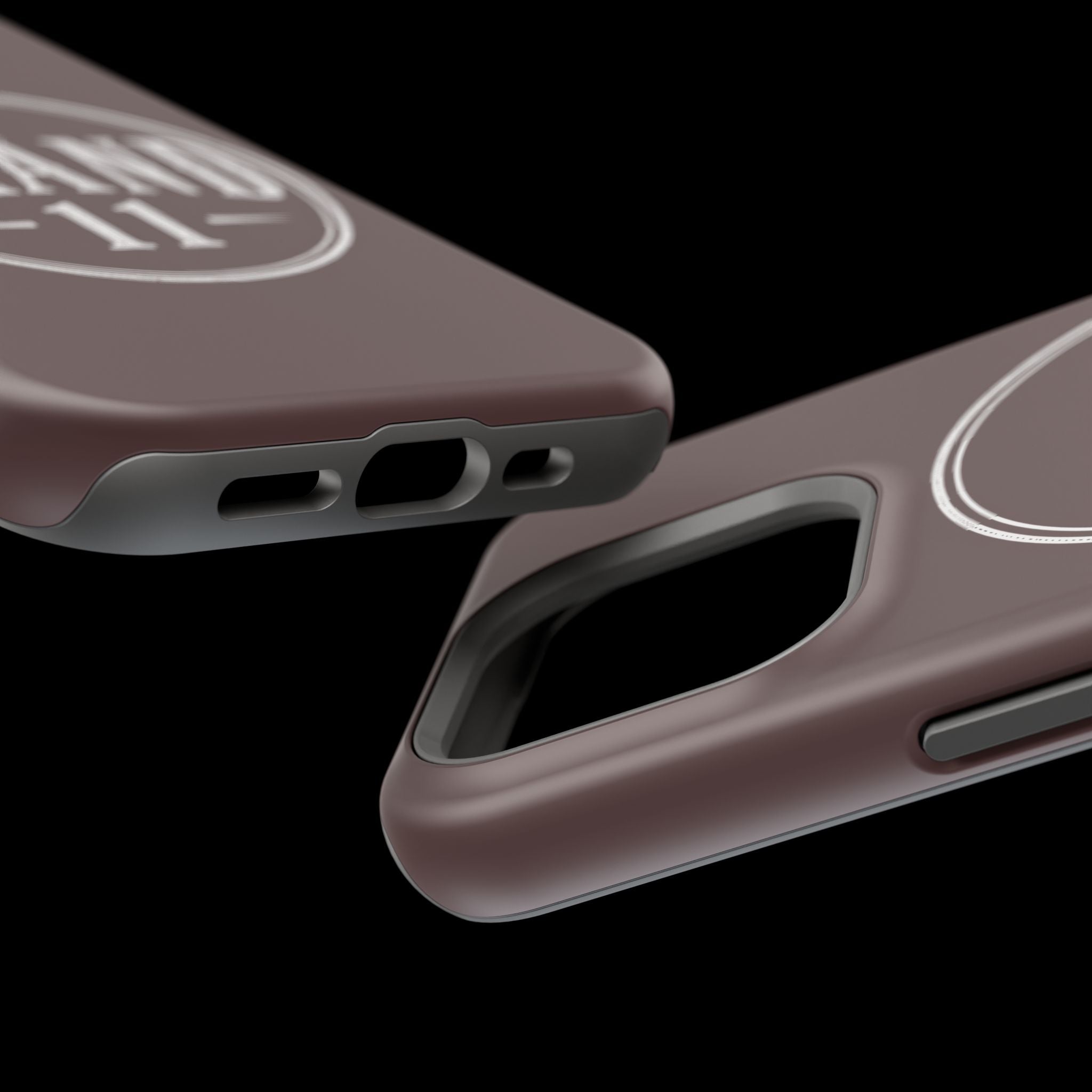 Magnetic Impact-Resistant Phone Case — Vintage 'Brand 11' Logo, MagSafe-Compatible Protective Cover