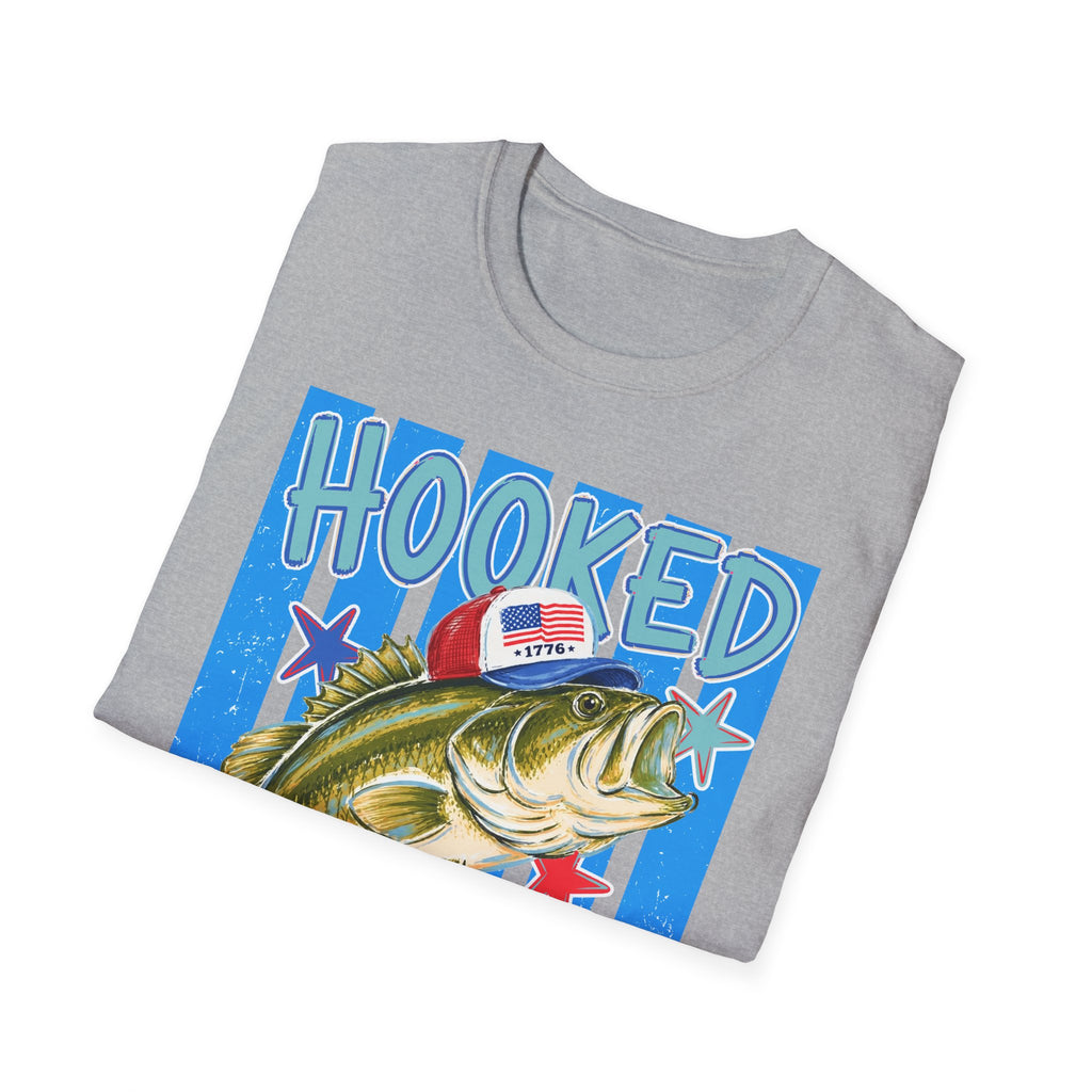 Hooked on Freedom Fishing T-Shirt