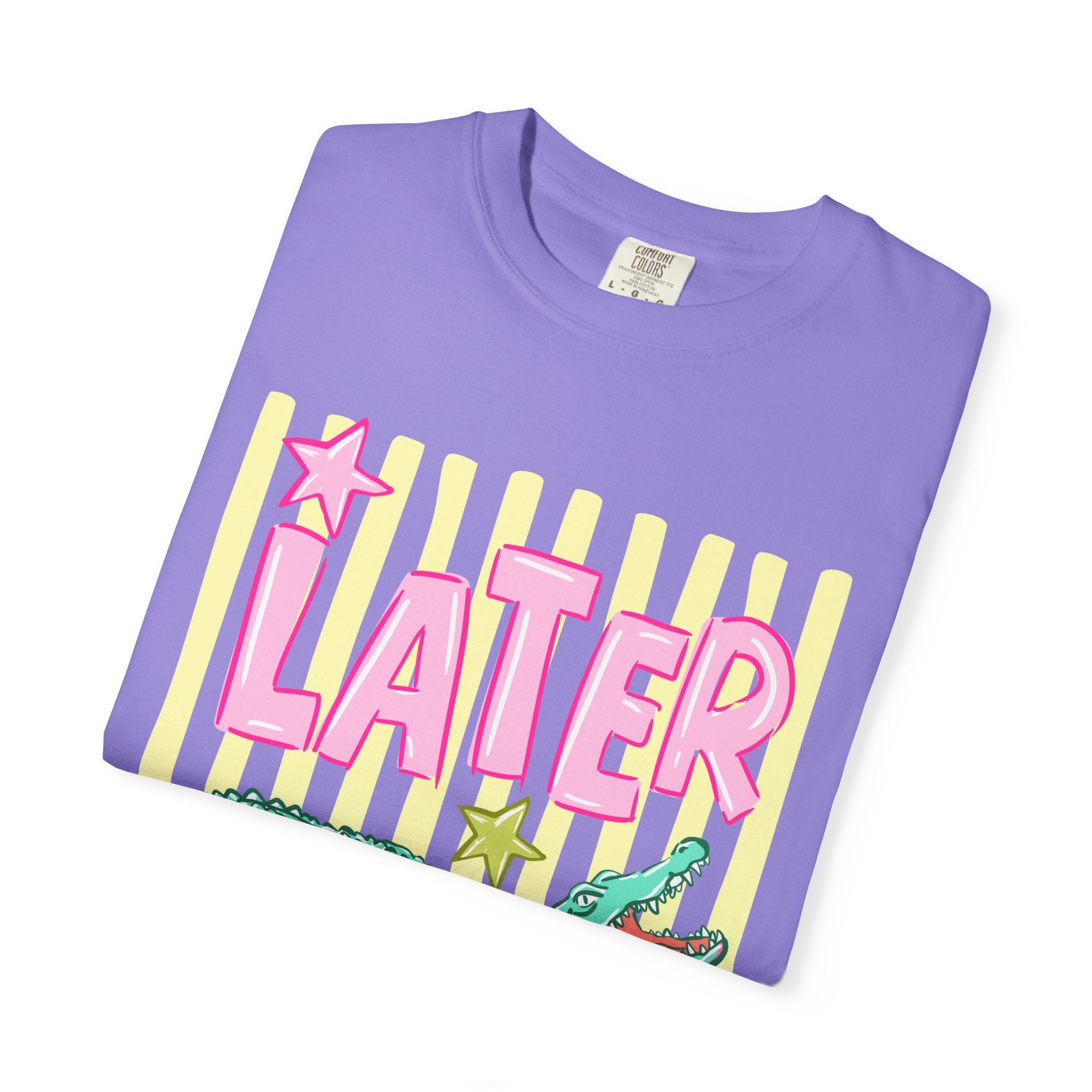 Later Gator T-Shirt — Retro Pastel Graphic Tee