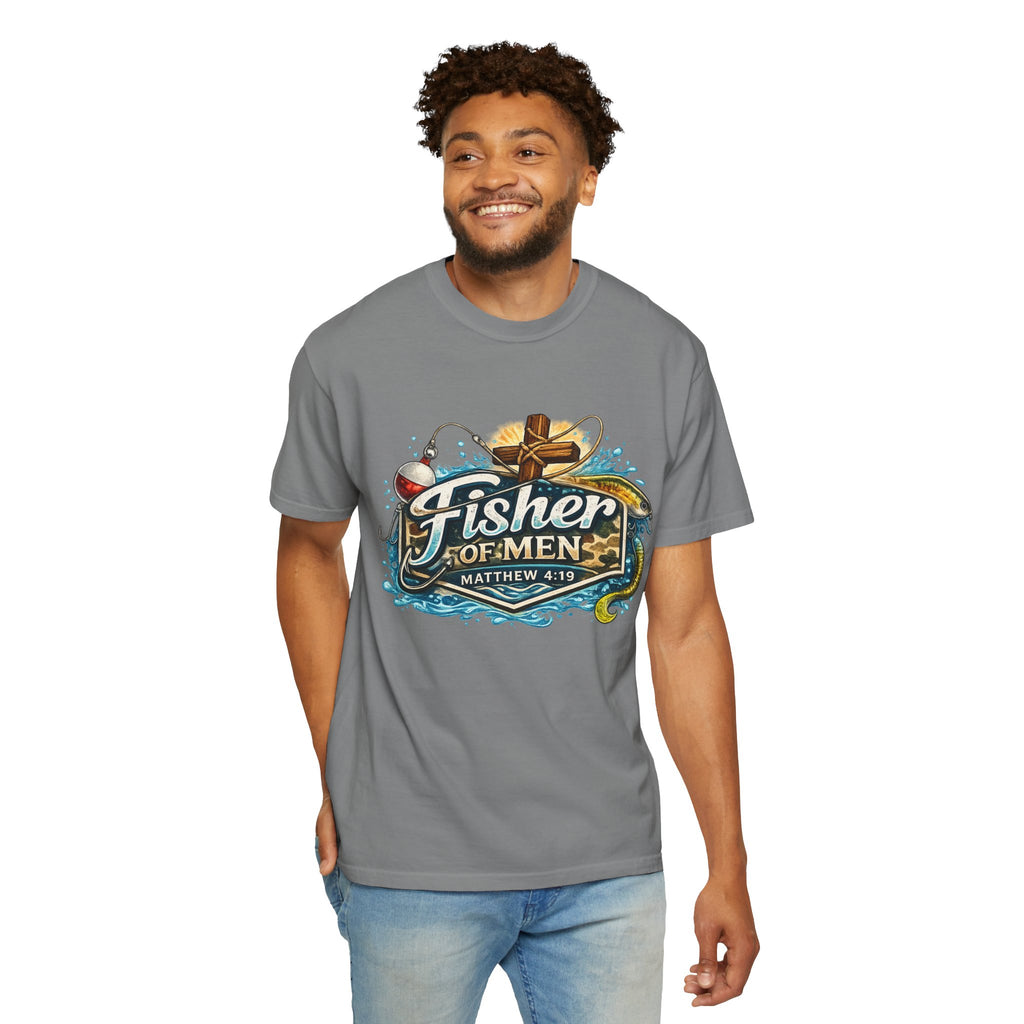 Fisher of Men T-Shirt — Matthew 4:19 Christian Fishing Tee