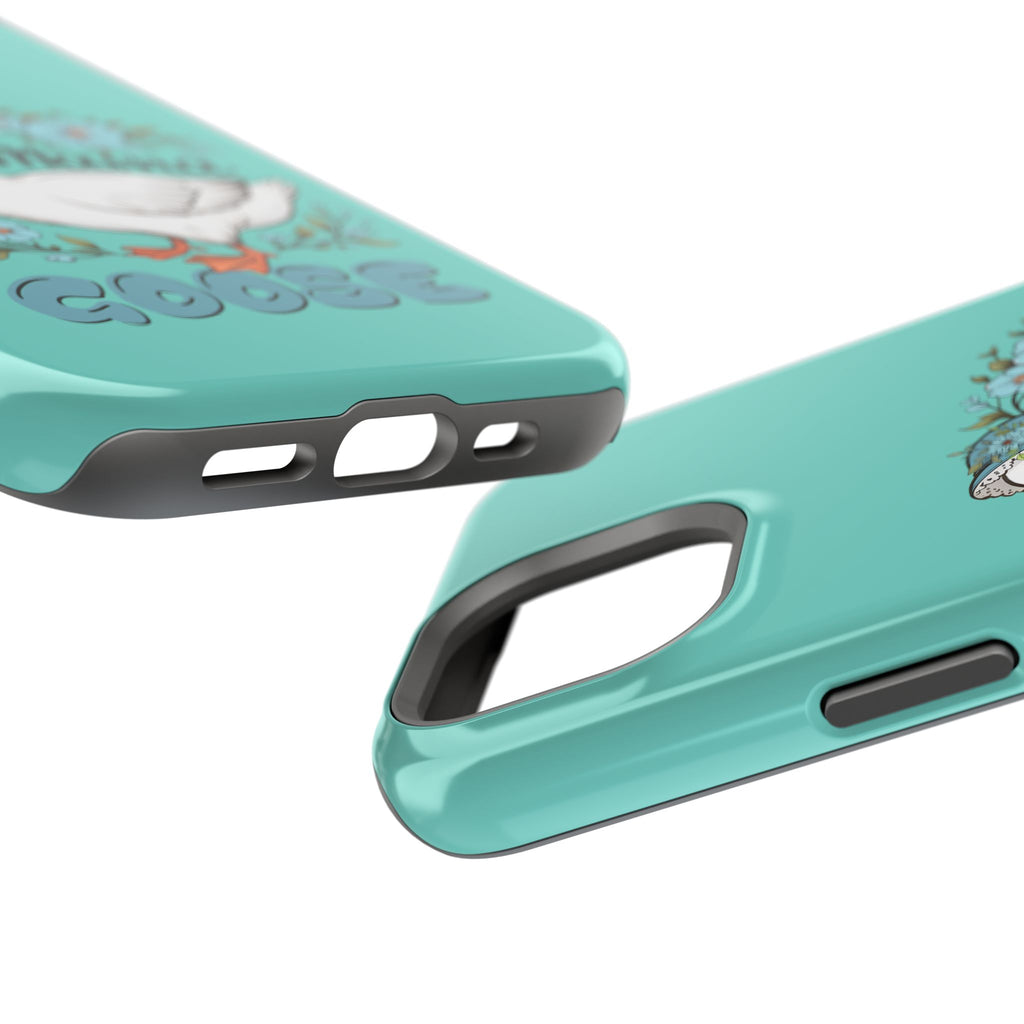 Mama Goose Phone Case — Cute Floral Goose Magnetic Impact‑Resistant Cover