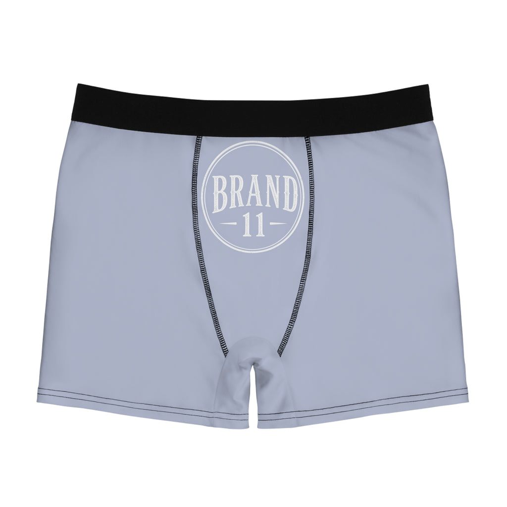 Light Gray Men's Boxer Briefs — Comfortable All-Over-Print Underwear