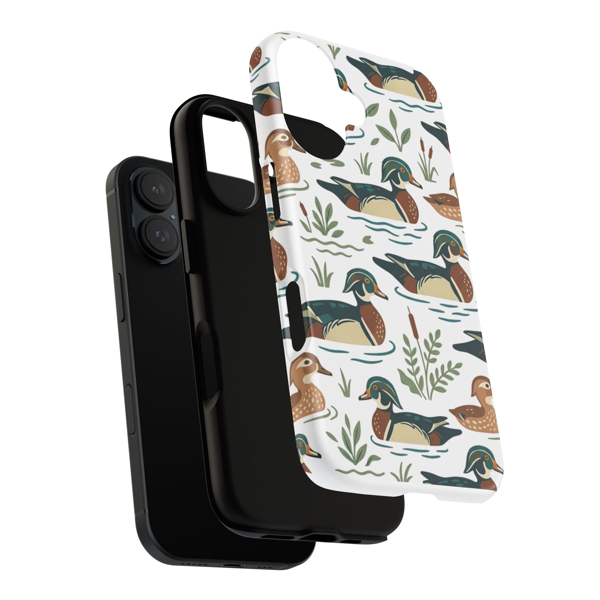 Duck Pattern Phone Case — Cute Woodland Waterfowl iPhone Case