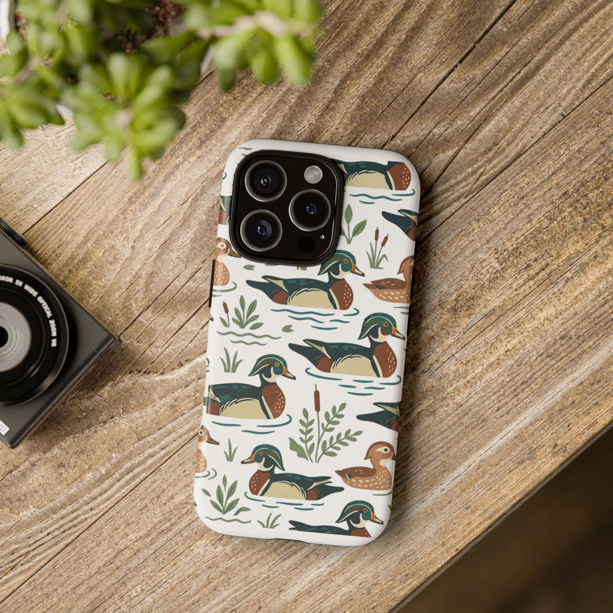Duck Pattern Phone Case — Cute Woodland Waterfowl iPhone Case