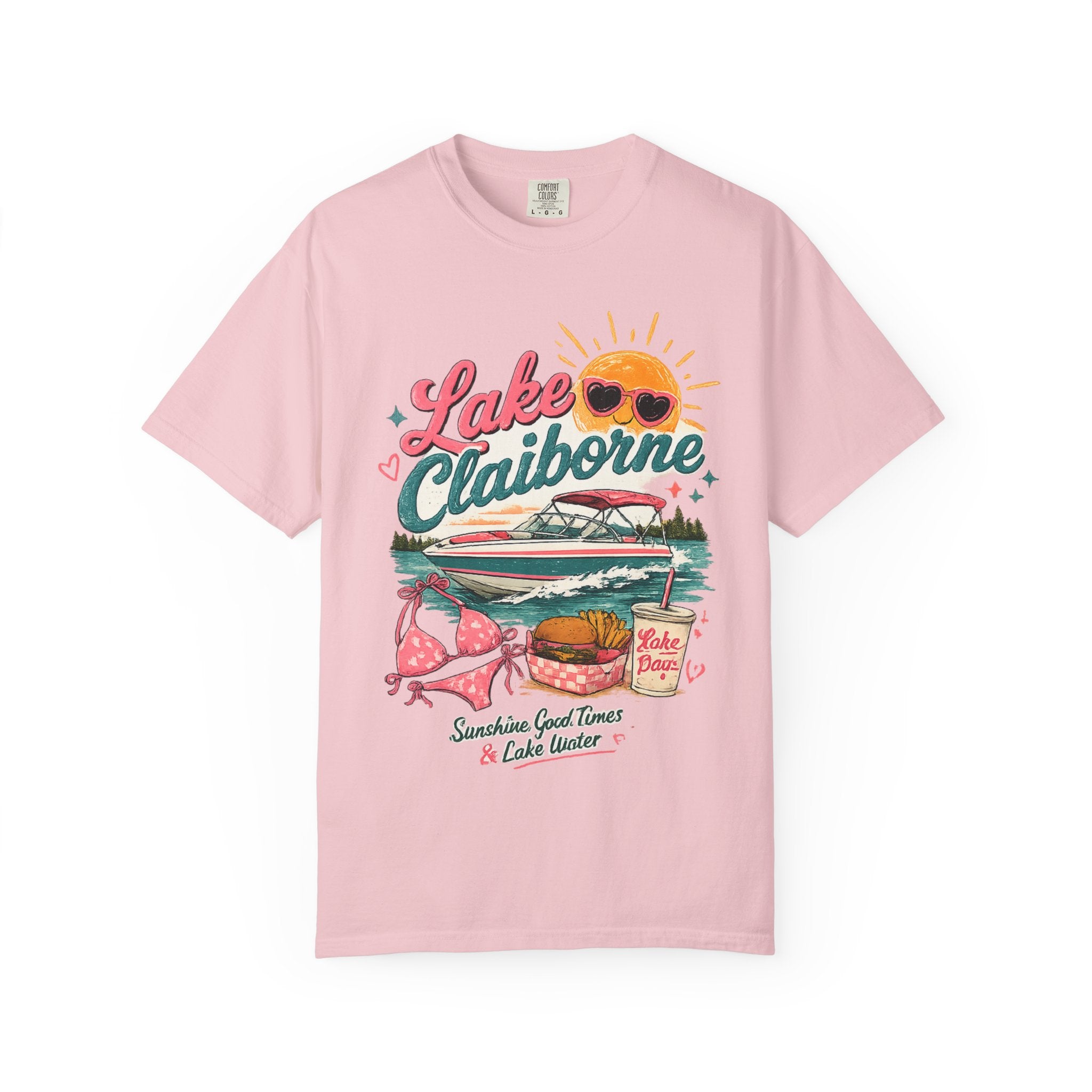 Lake Claiborne T-Shirt — Retro Lakeside Summer Graphic Tee