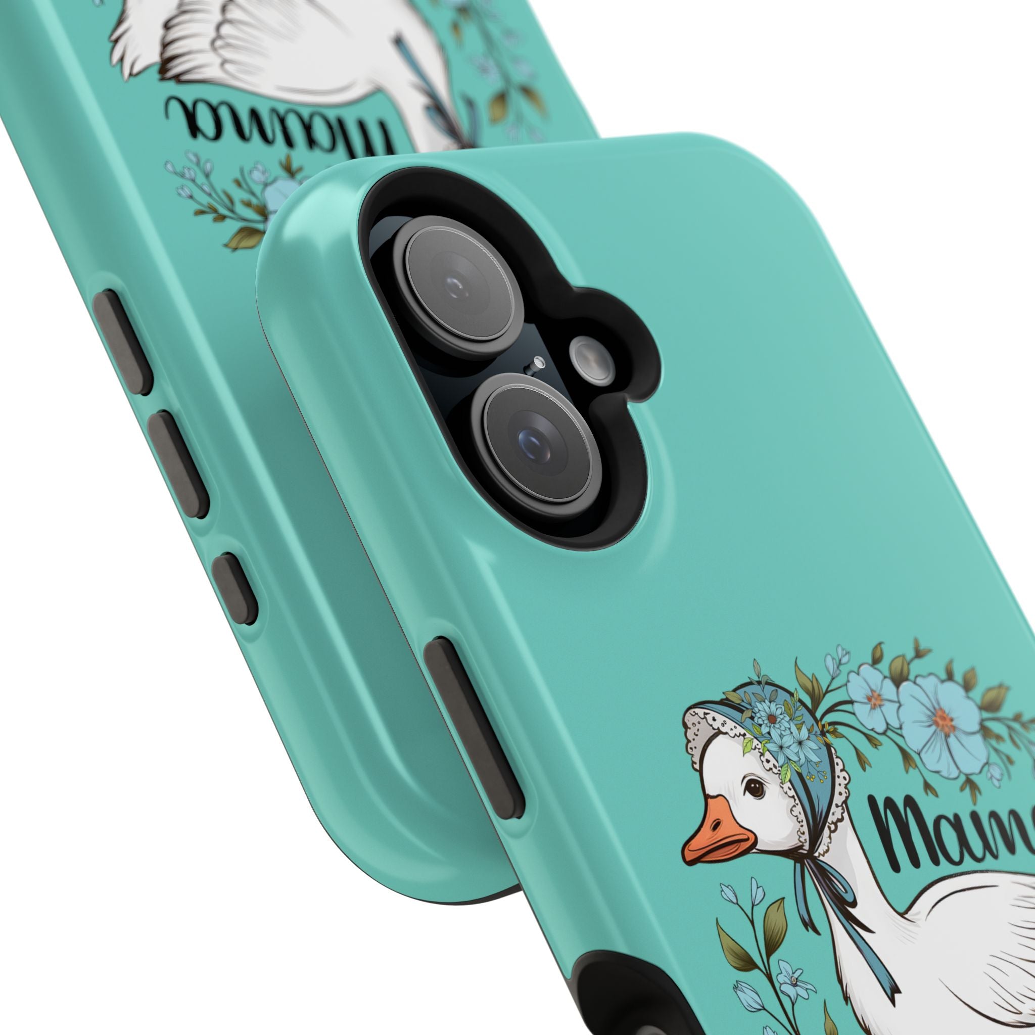 Mama Goose Phone Case — Cute Floral Goose Magnetic Impact‑Resistant Cover