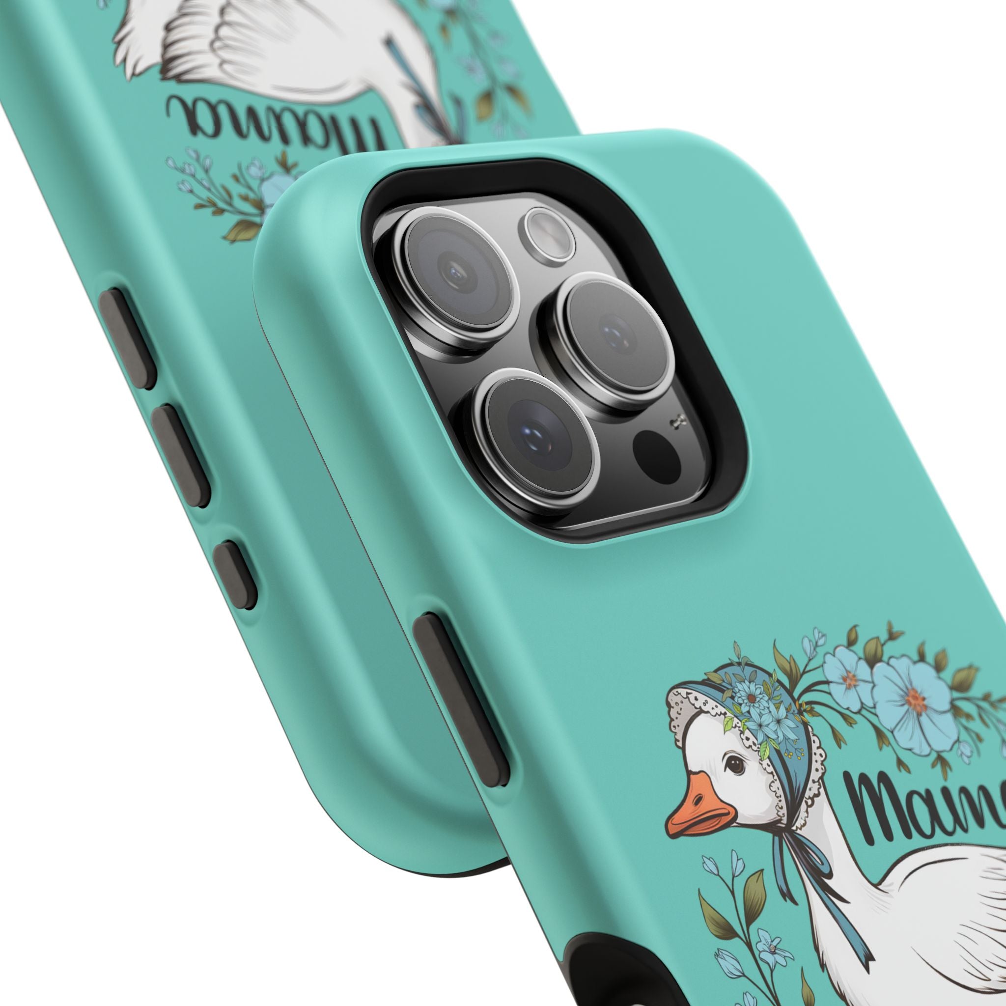 Mama Goose Phone Case — Cute Floral Goose Magnetic Impact‑Resistant Cover