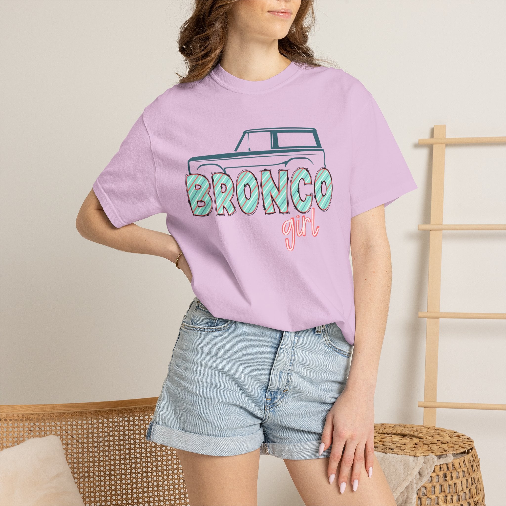 Bronco Girl T‑Shirt — Vintage SUV Graphic Tee for Women, 'Bronco Girl'