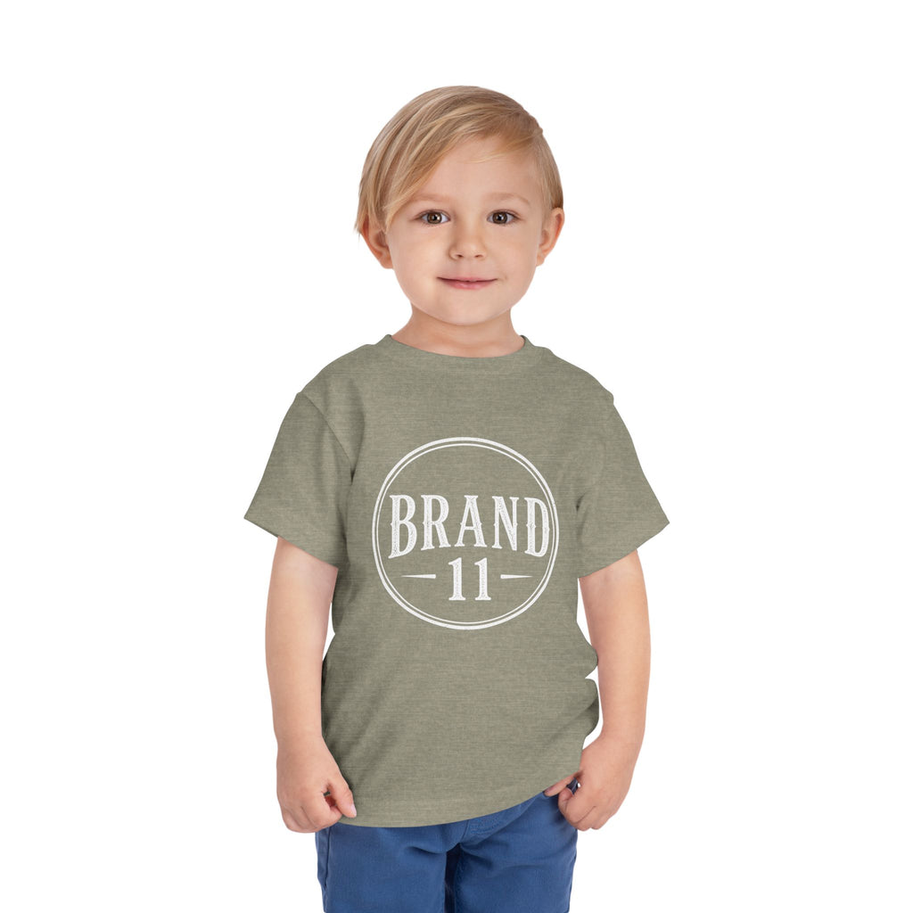 Toddler Tee — Retro 'Brand 11' Circle Logo Kids Shirt
